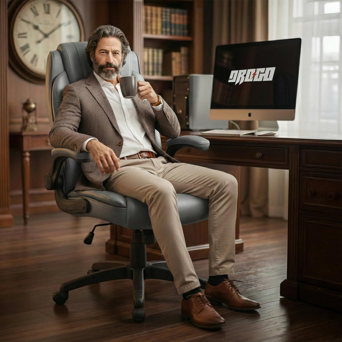 Drogo Dominus Ergonomic Leather Office Chair