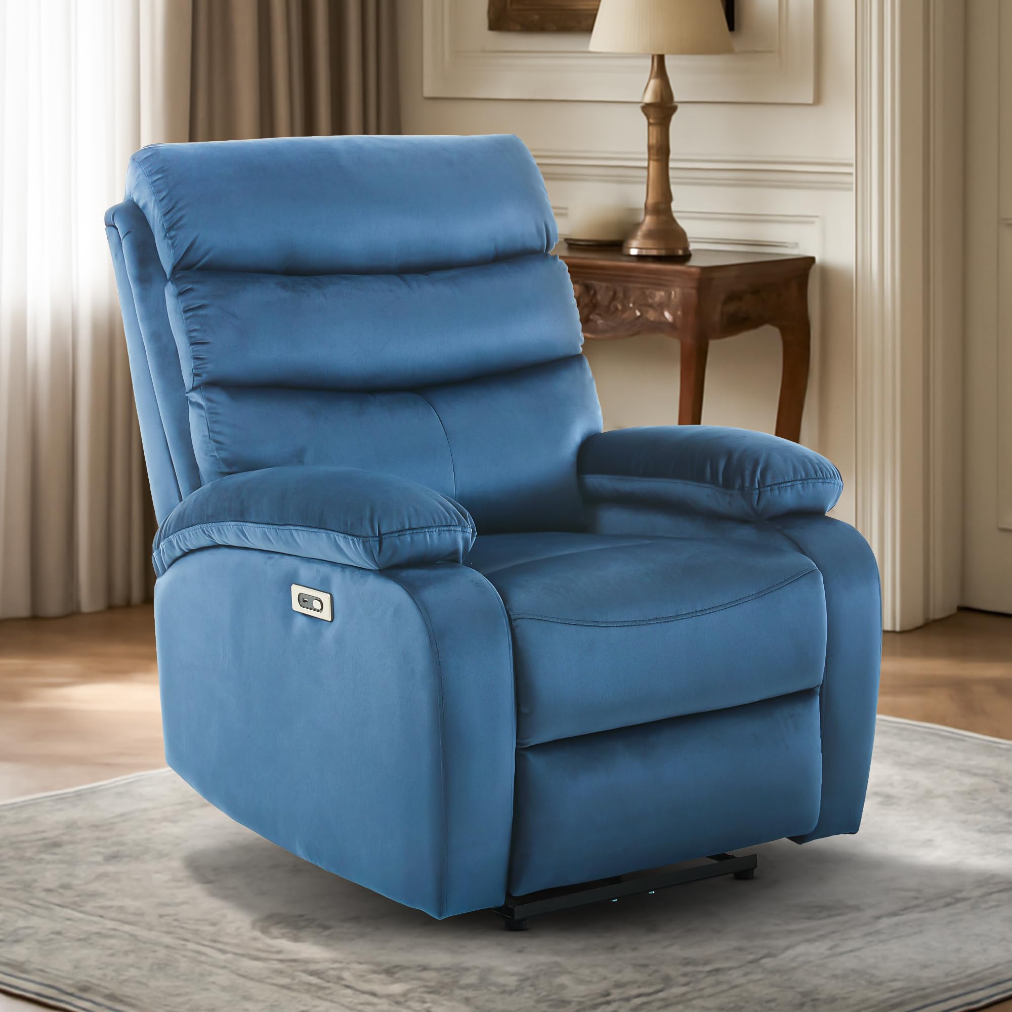DROGO Valerium Electric Motorised 1 Seater Recliner Sofa with Rapid Recline Technology