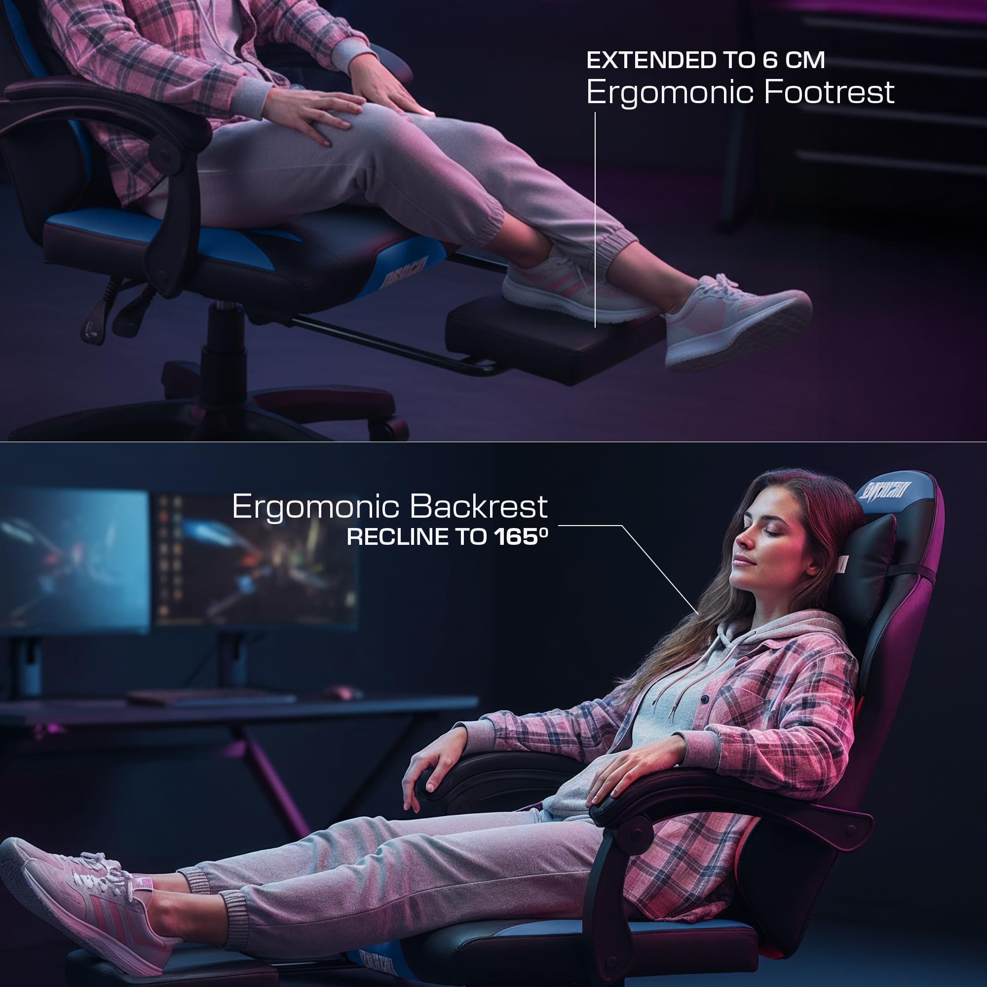 Drogo Auro X1 Ergonomic Gaming Chair with Premium PU Leather Fabric