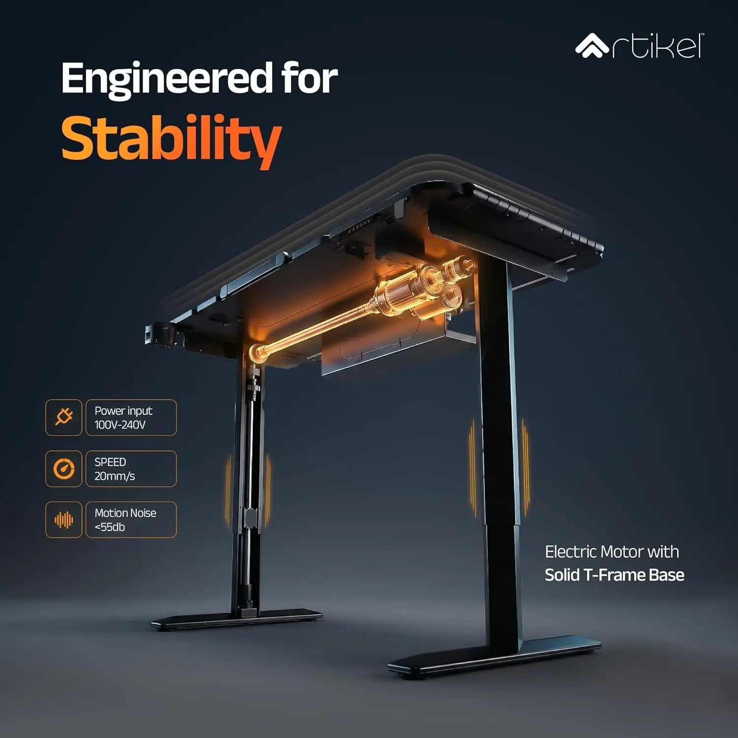 Drogo Phantom Electric Height Adjustable Gaming Table for Home & Office Drogo India