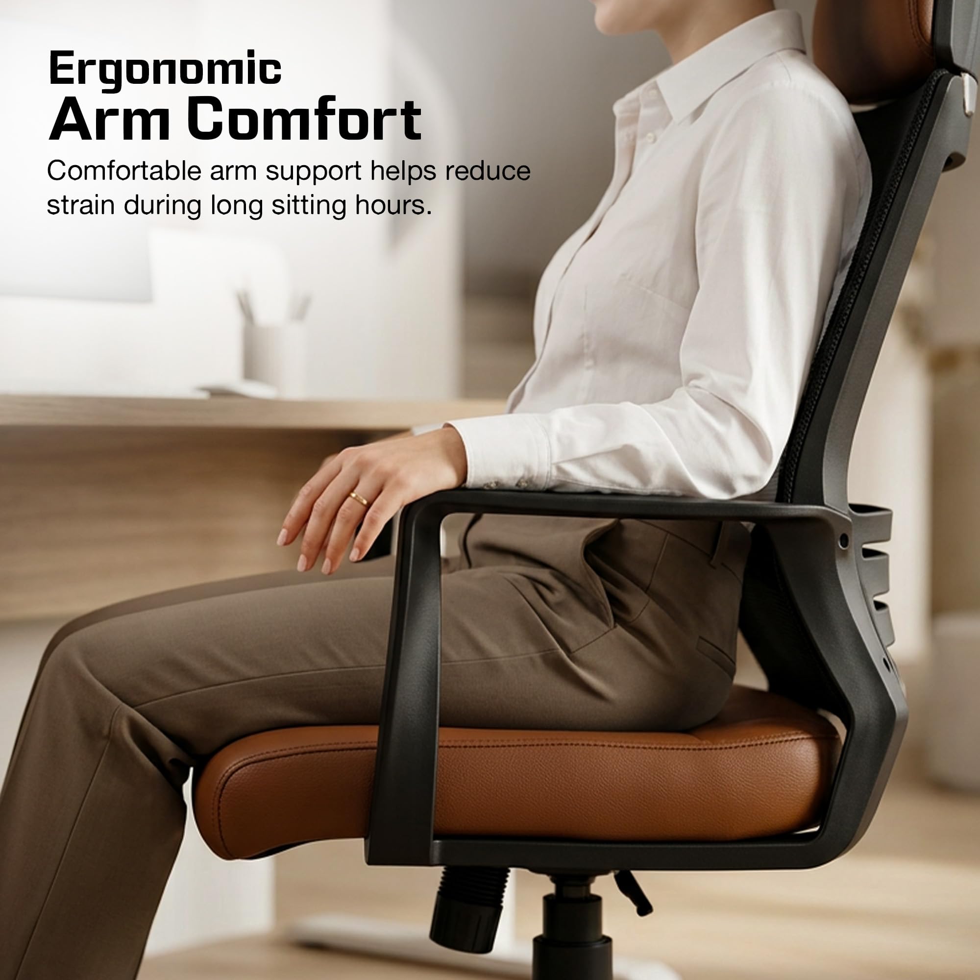 Drogo Lumina Pro Ergonomic Adjustable Office Chair for Work at Home