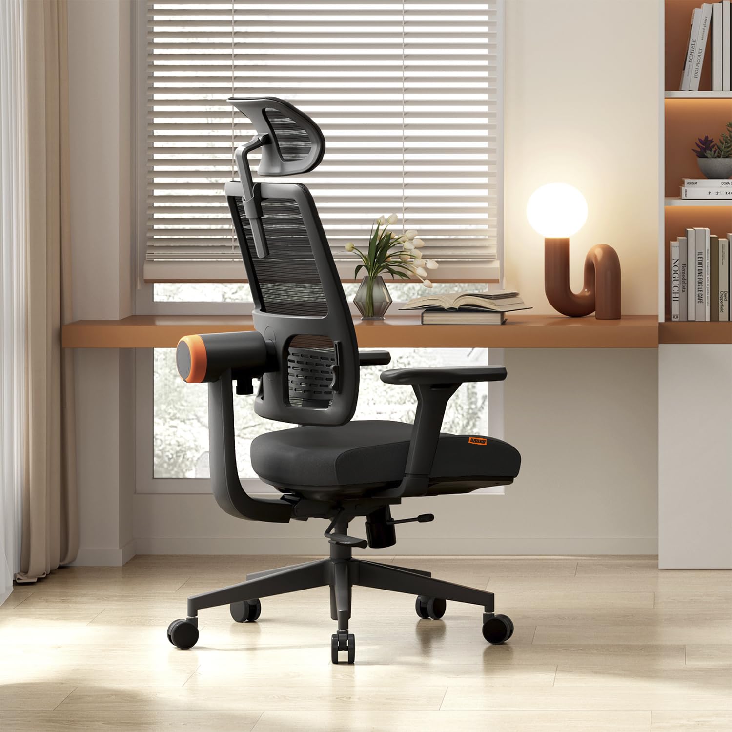 Drogo PosturePro Office Chair for Work from Home, High Back Computer Chair with Adaptive Lumbar Support & Headrest