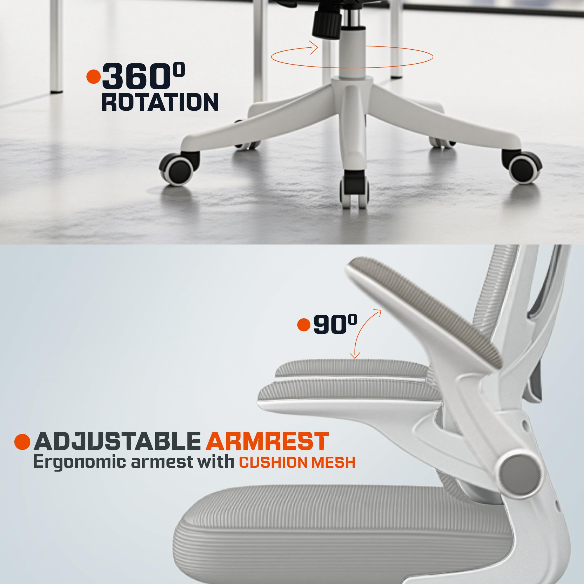 Drogo Ergonomic Office Chair for Work from Home, Desk Chair