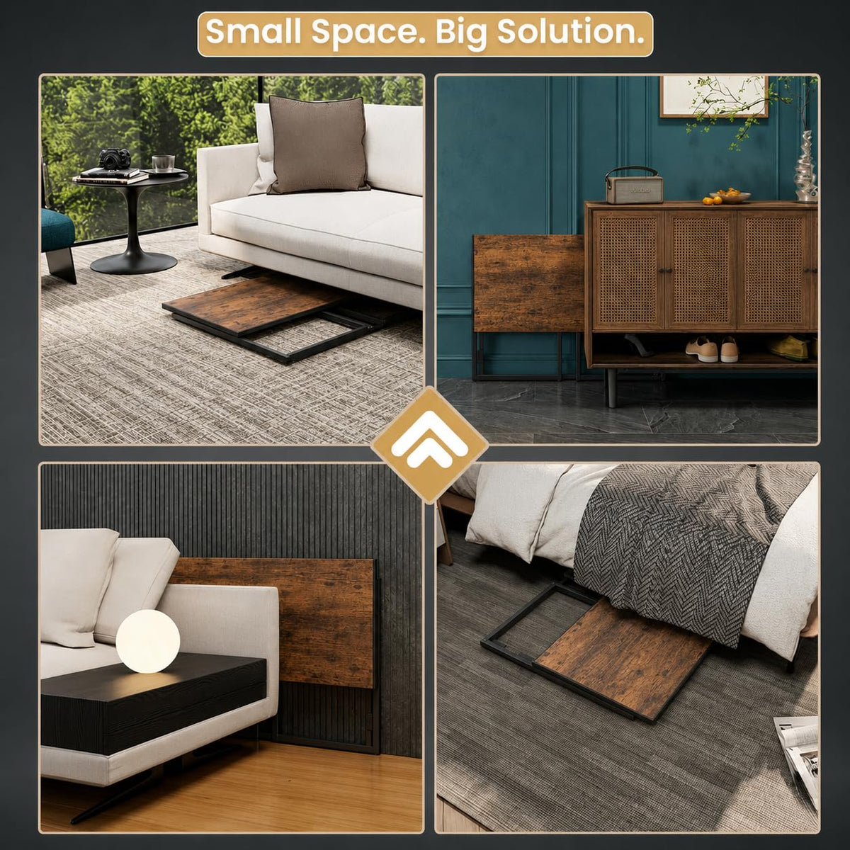 Drogo Foldable Wooden Study Table Computer Desk for Home Office