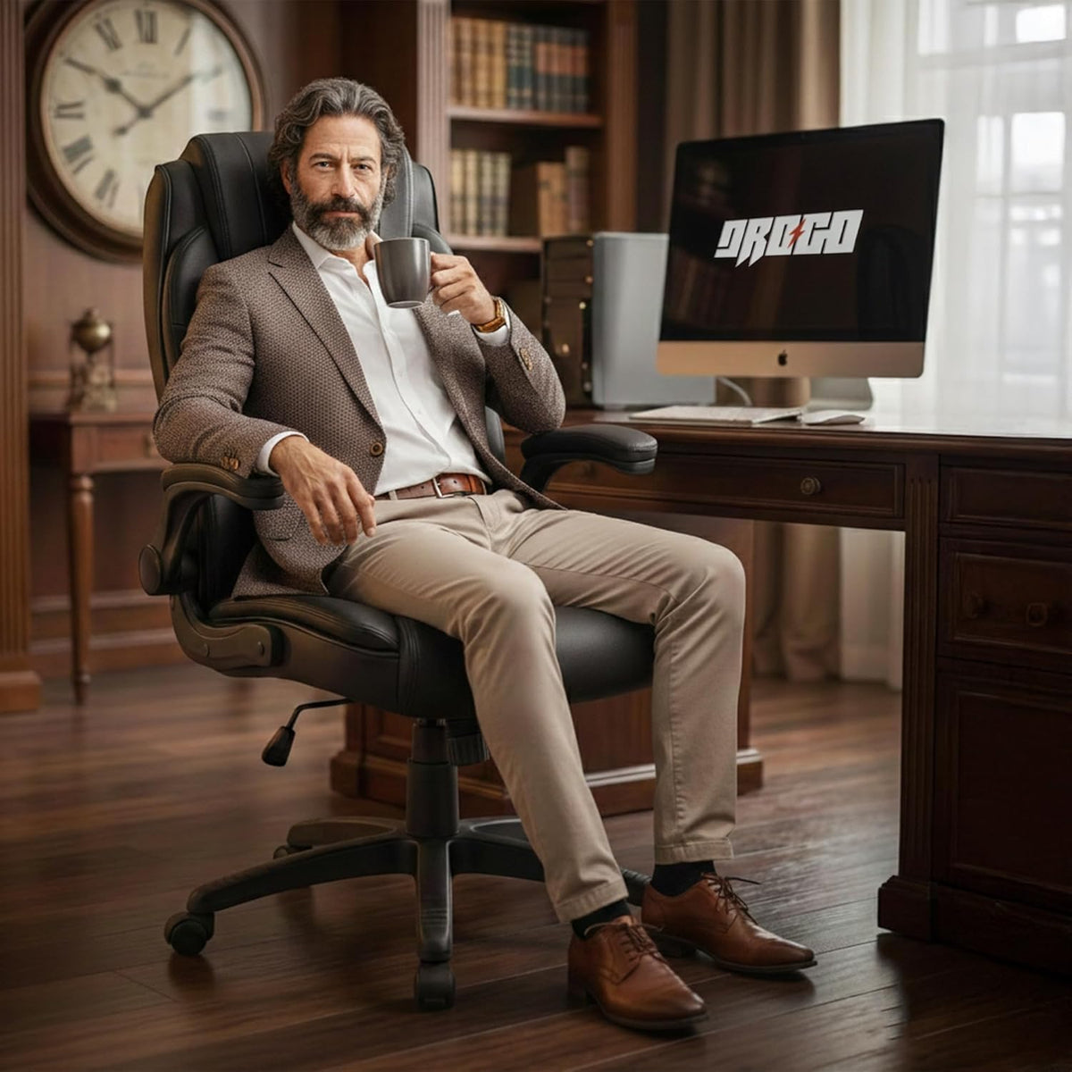 Drogo Dominus Ergonomic Leather Office Chair