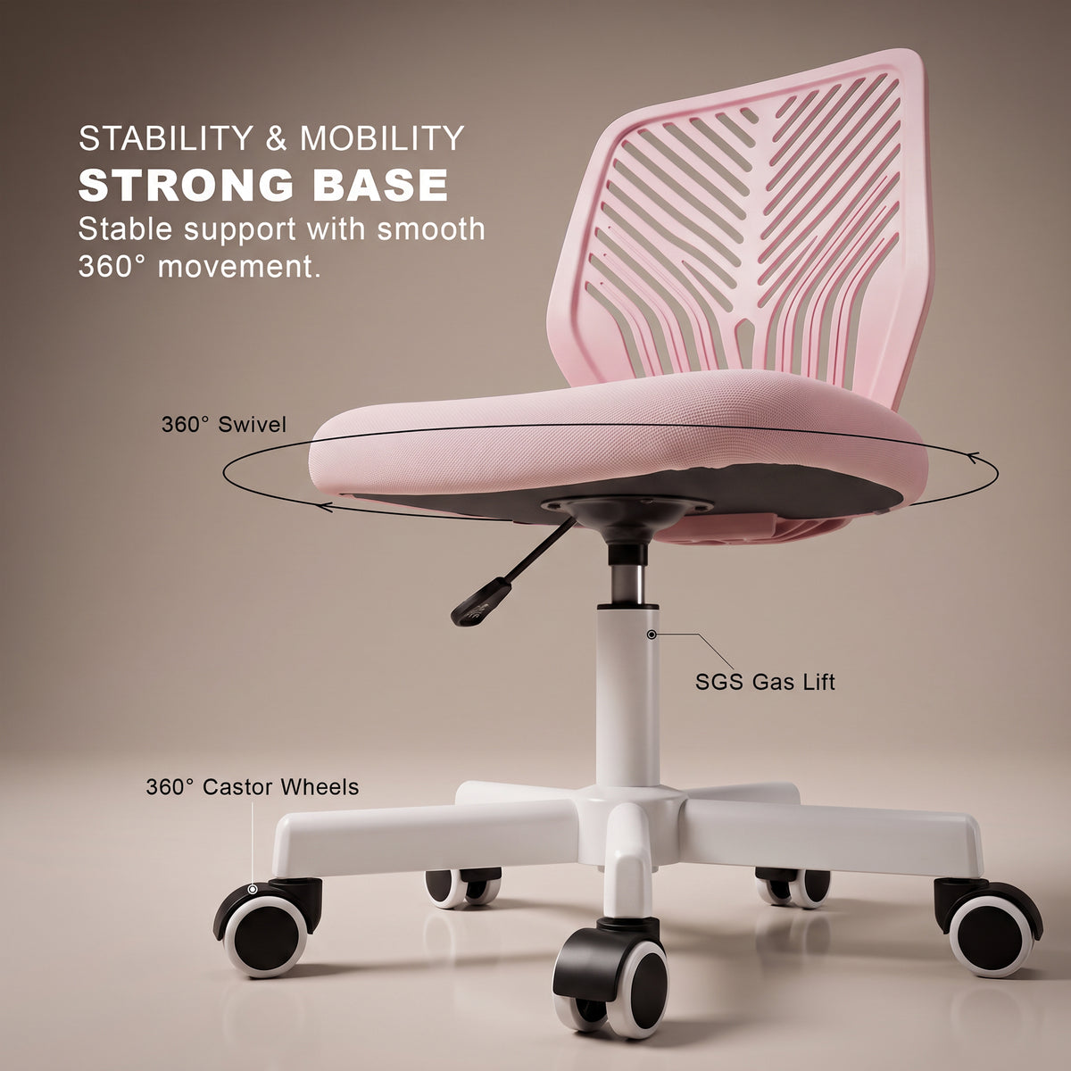 Drogo Ergonomic Small Study Computer Chairs for Girls Boys Teens