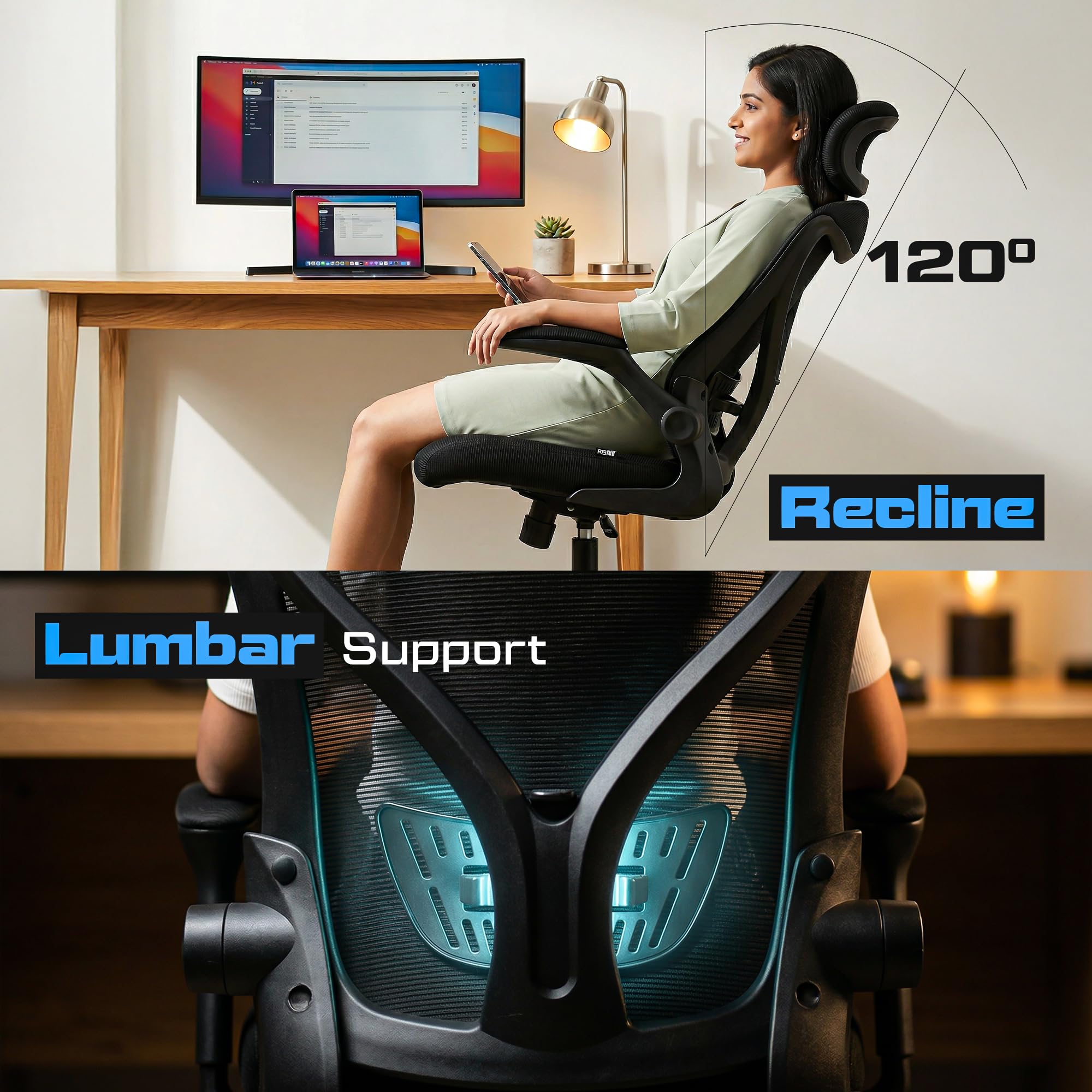 Drogo Marshal Lite Ergonomic Office Chair for Work from Home
