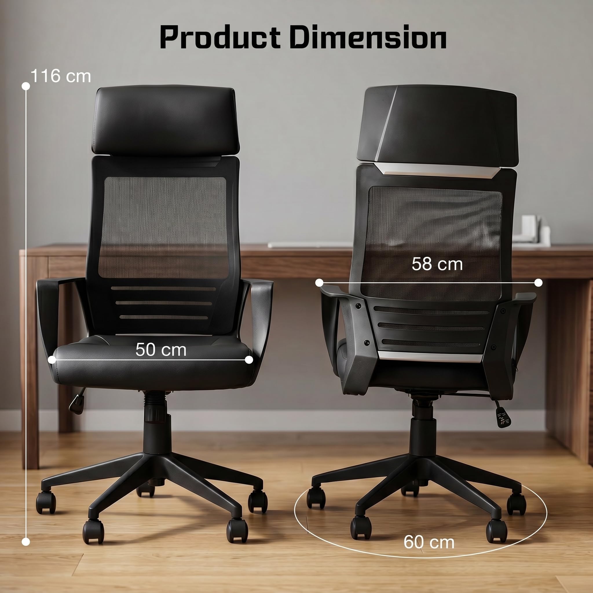 Drogo Lumina Pro Ergonomic Adjustable Office Chair for Work at Home