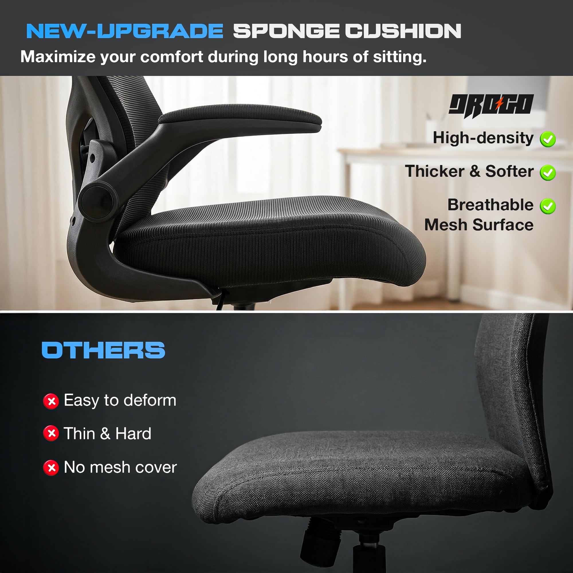 Drogo Marshal Lite Ergonomic Office Chair for Work from Home