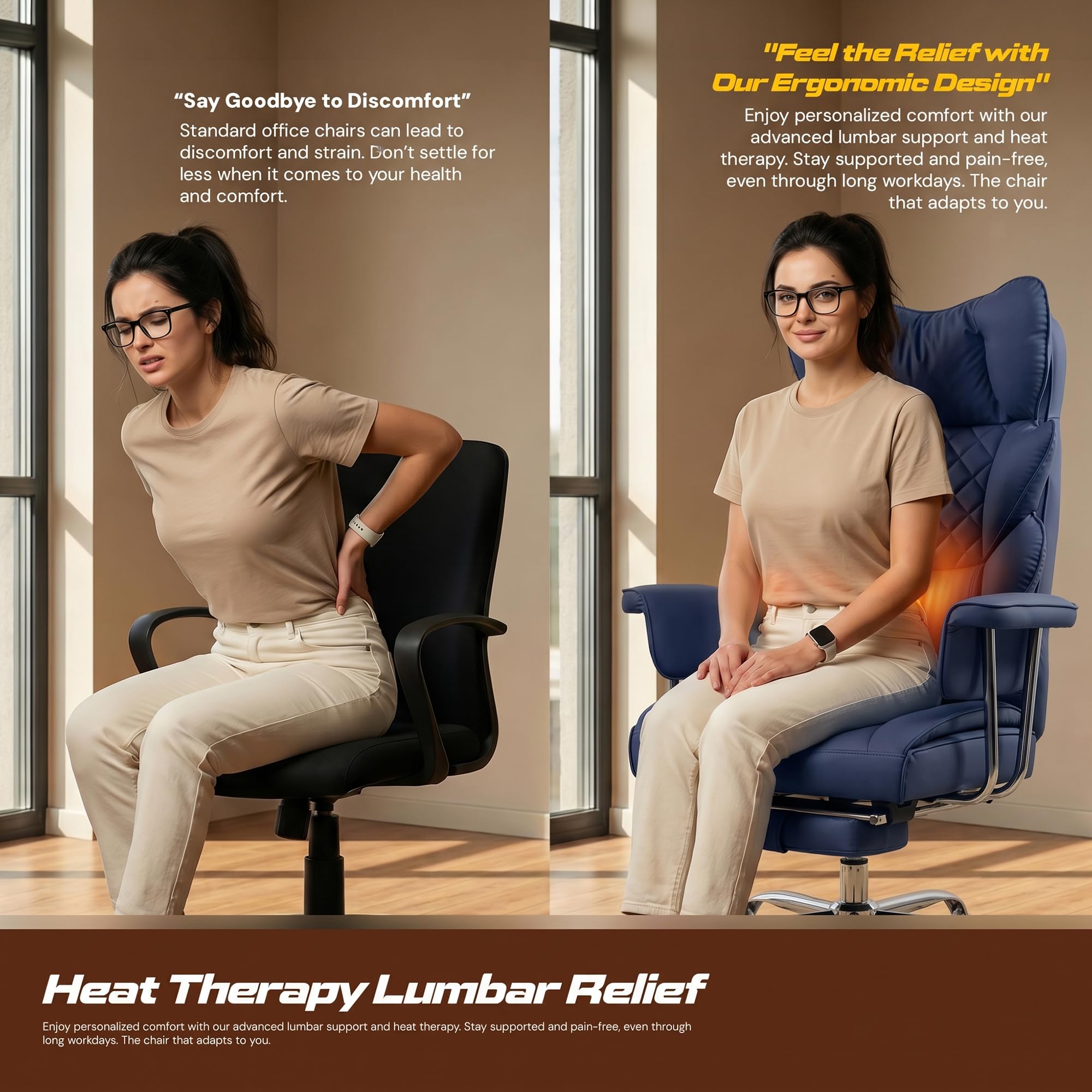 Drogo Monarch X Executive Massage Office Chair with Heat Therapy