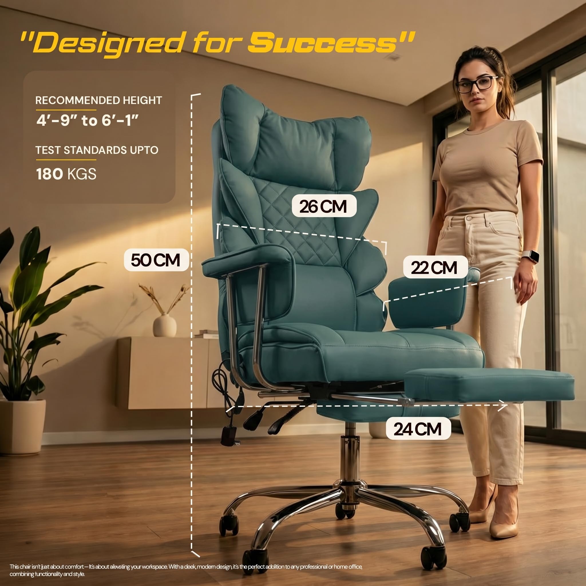 Drogo Monarch X Executive Massage Office Chair with Heat Therapy