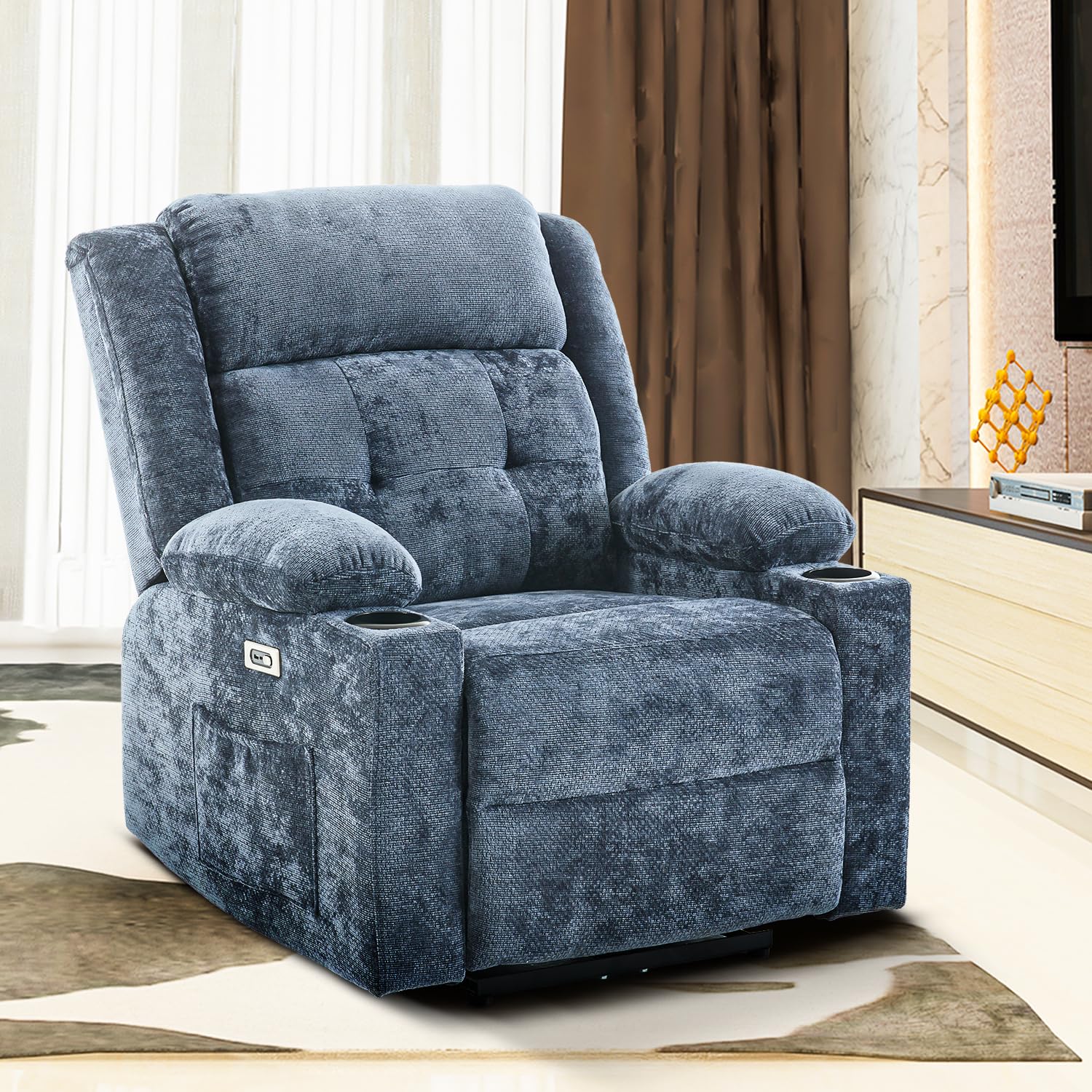 Drogo Luxora Zero Gravity Electric Motorised Single Seater Recliner Sofa with Rapid Recline Technology