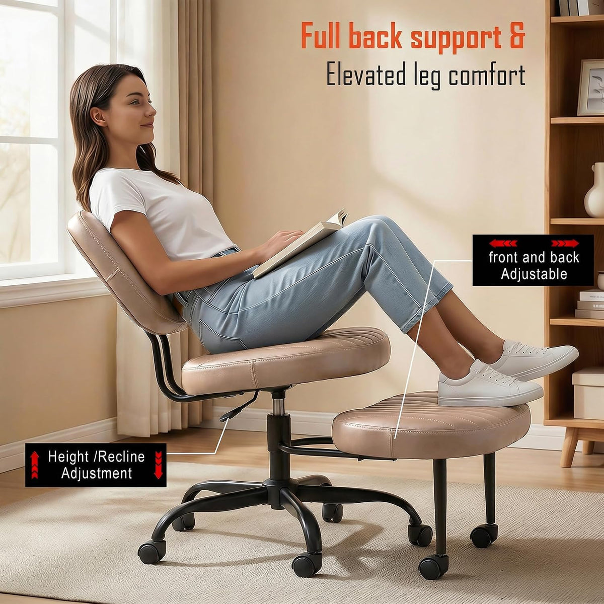 Ergonomic Cross Legged Office Chair 
