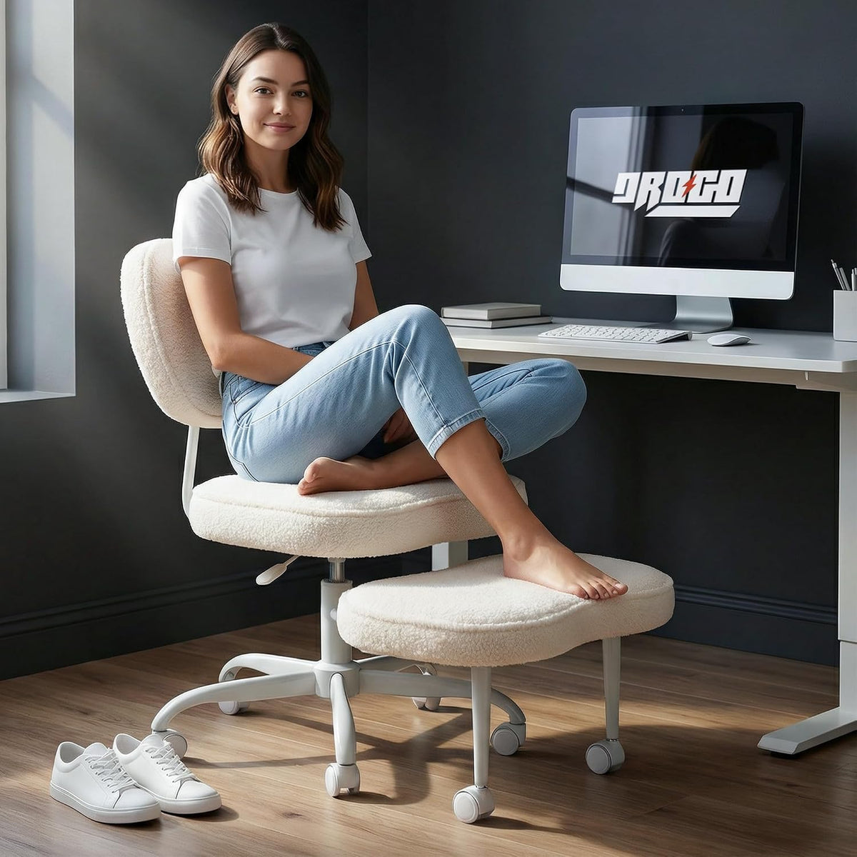 Cross Legged Office Chair 