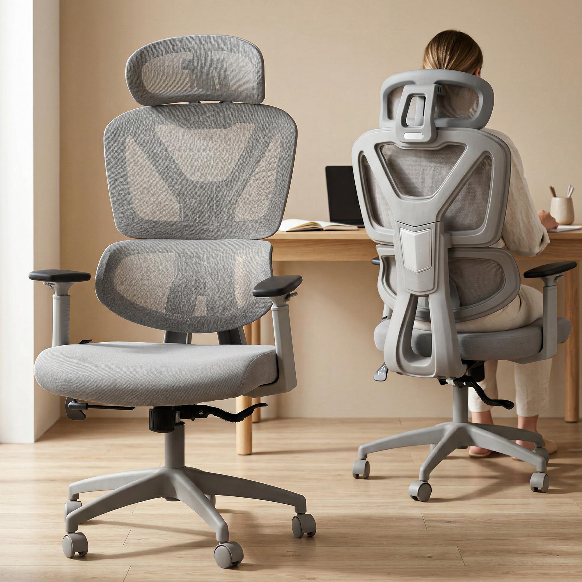 Drogo FlexY Series Ergonomic Office Mesh Chair with Armrest