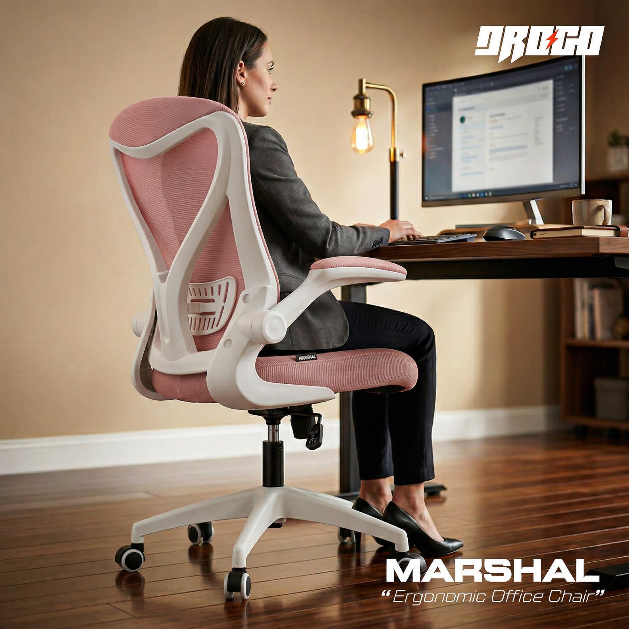 Drogo Marshal Lite Ergonomic Office Chair for Work from Home