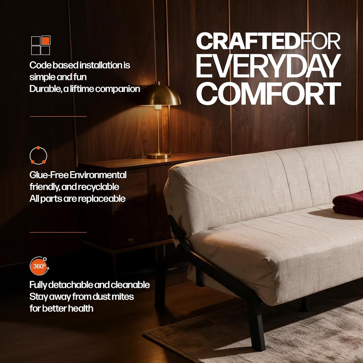 Foldable Sofa Cum Bed
