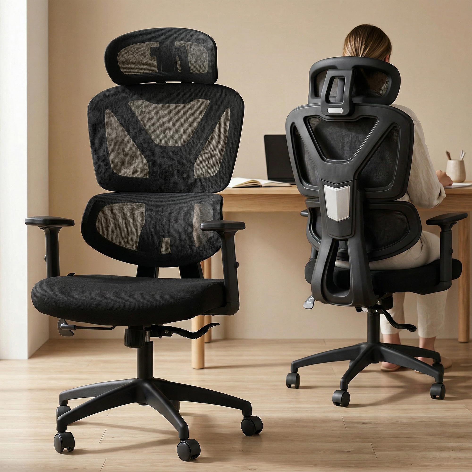 Drogo FlexY Series Ergonomic Office Mesh Chair with Armrest