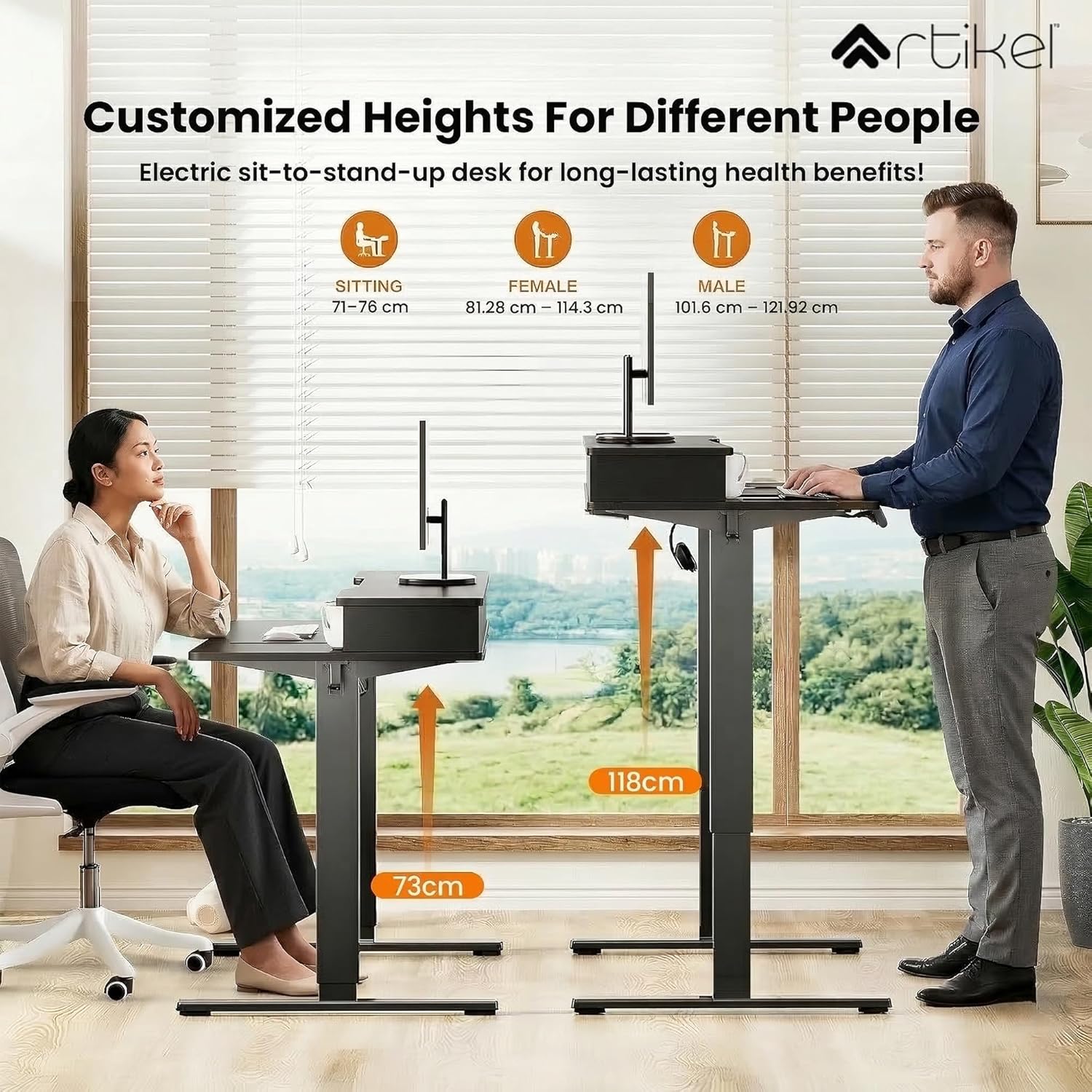 Drogo Valor Lite Electric Height Adjustable Standing Desk (120x60cm) Drogo