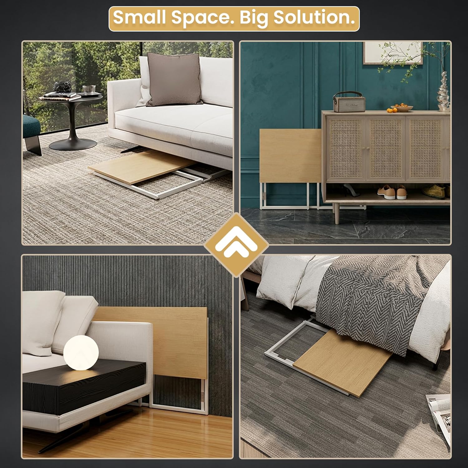 Drogo Foldable Wooden Study Table Computer Desk for Home Office Drogo