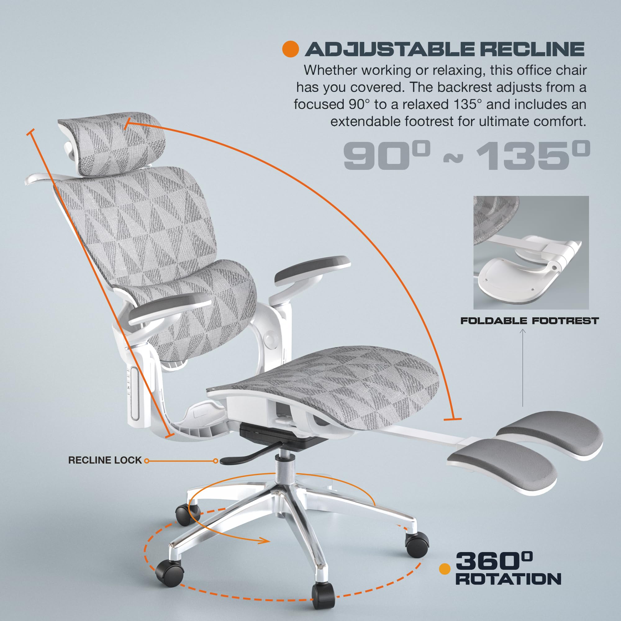Drogo Evo Lounge Office Chair for Work from Home, Ergonomic Computer Chair