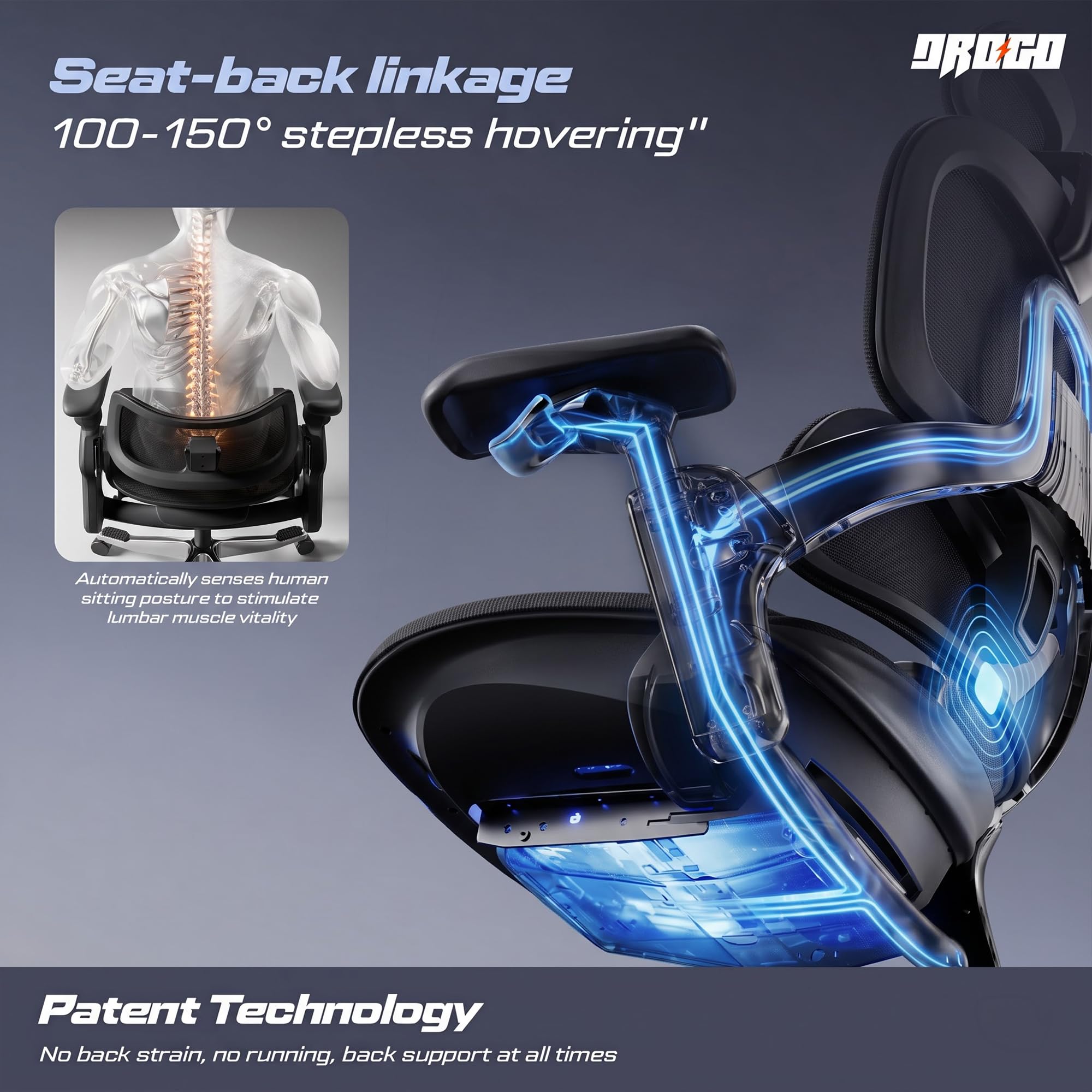 PRE ORDER Drogo ErgoFlow Ultra Ergonomic Office Chair for Work from Home