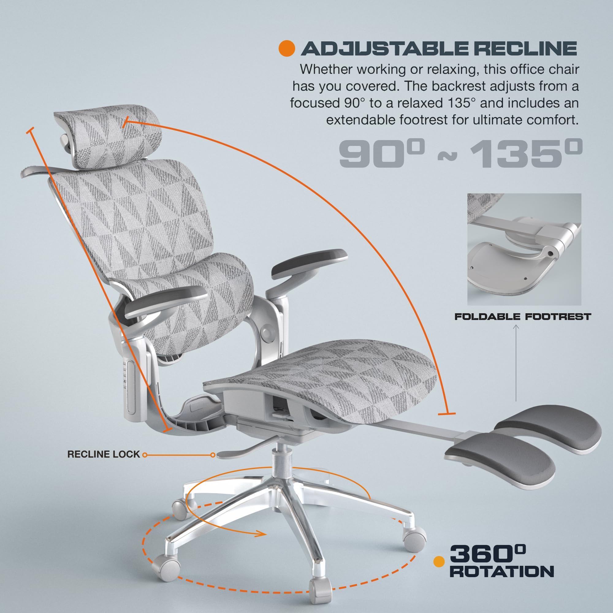 Drogo Evo Lounge Office Chair for Work from Home, Ergonomic Computer Chair