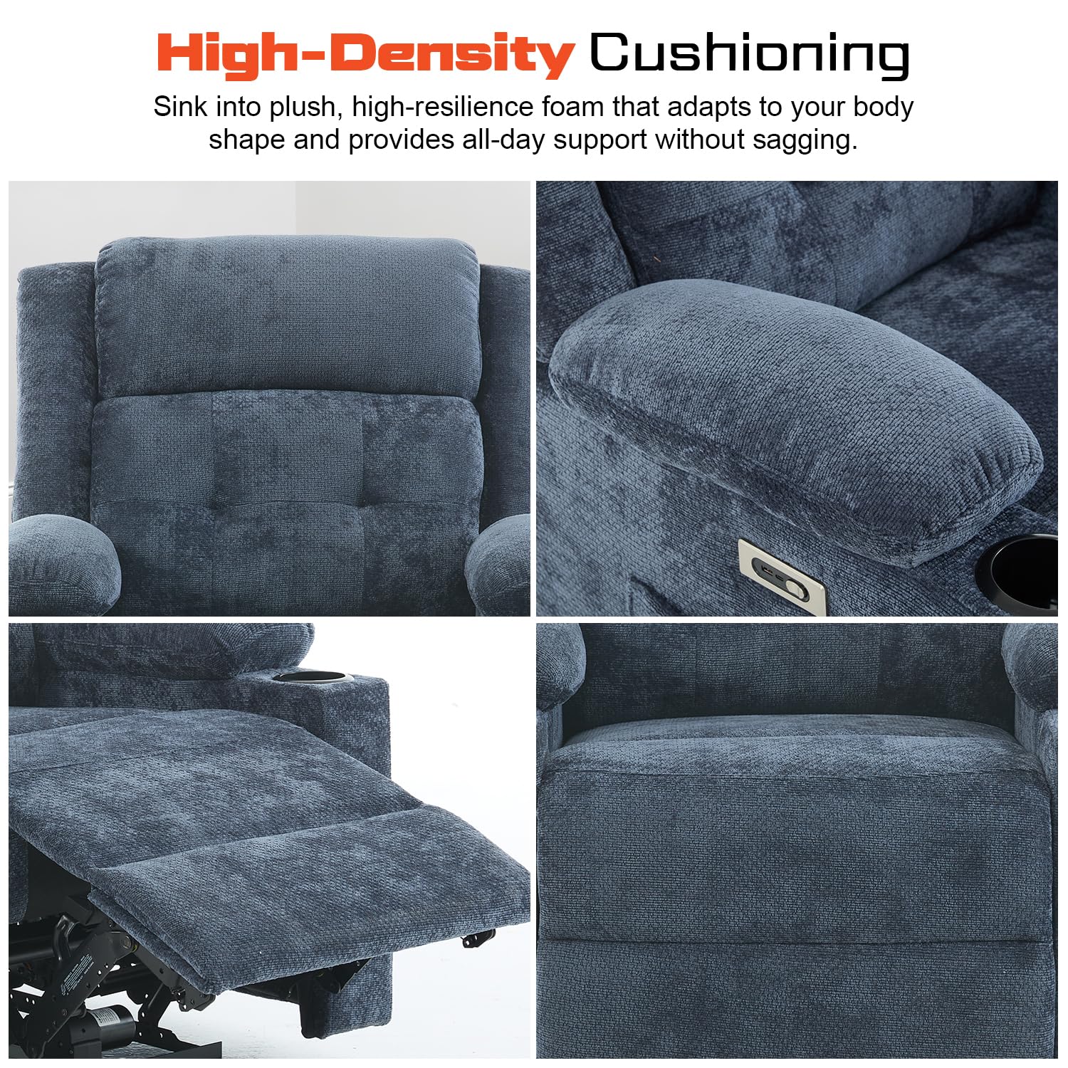 Drogo Luxora Zero Gravity Electric Motorised Single Seater Recliner Sofa with Rapid Recline Technology