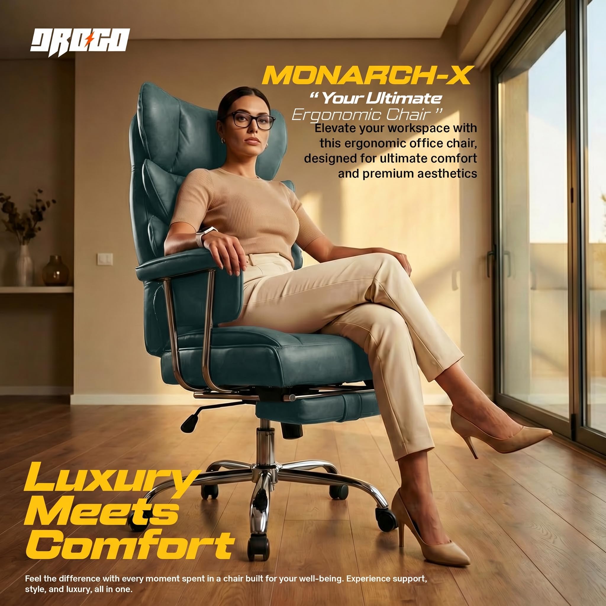 Drogo Monarch X Executive Massage Office Chair with Heat Therapy