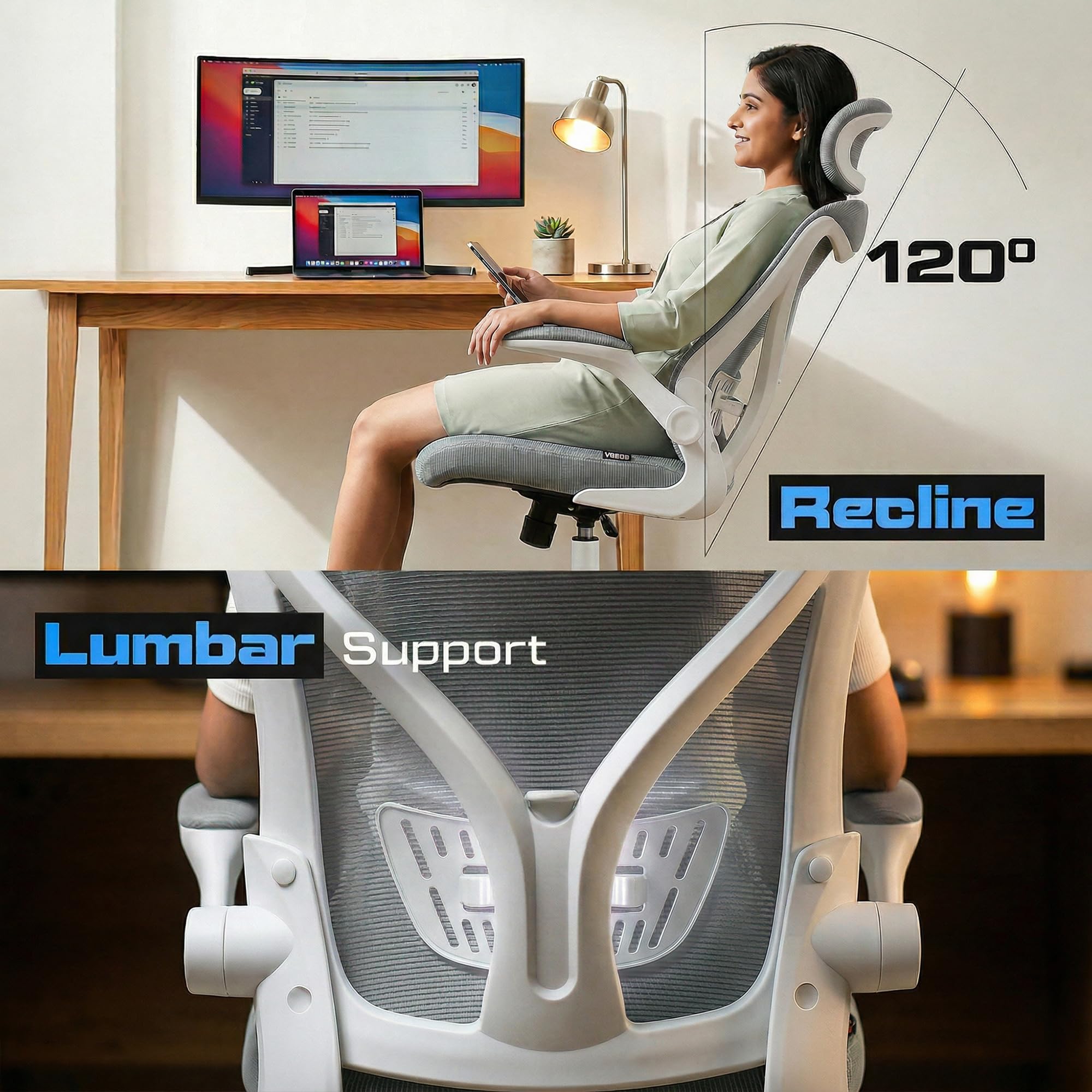 Drogo Marshal Lite Ergonomic Office Chair for Work from Home