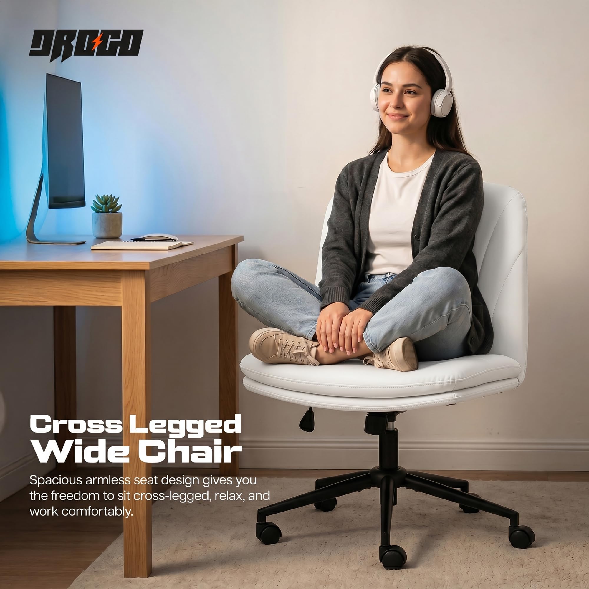 PRE ORDER Zen Cross Legged Chair for Work from Home (Beige)