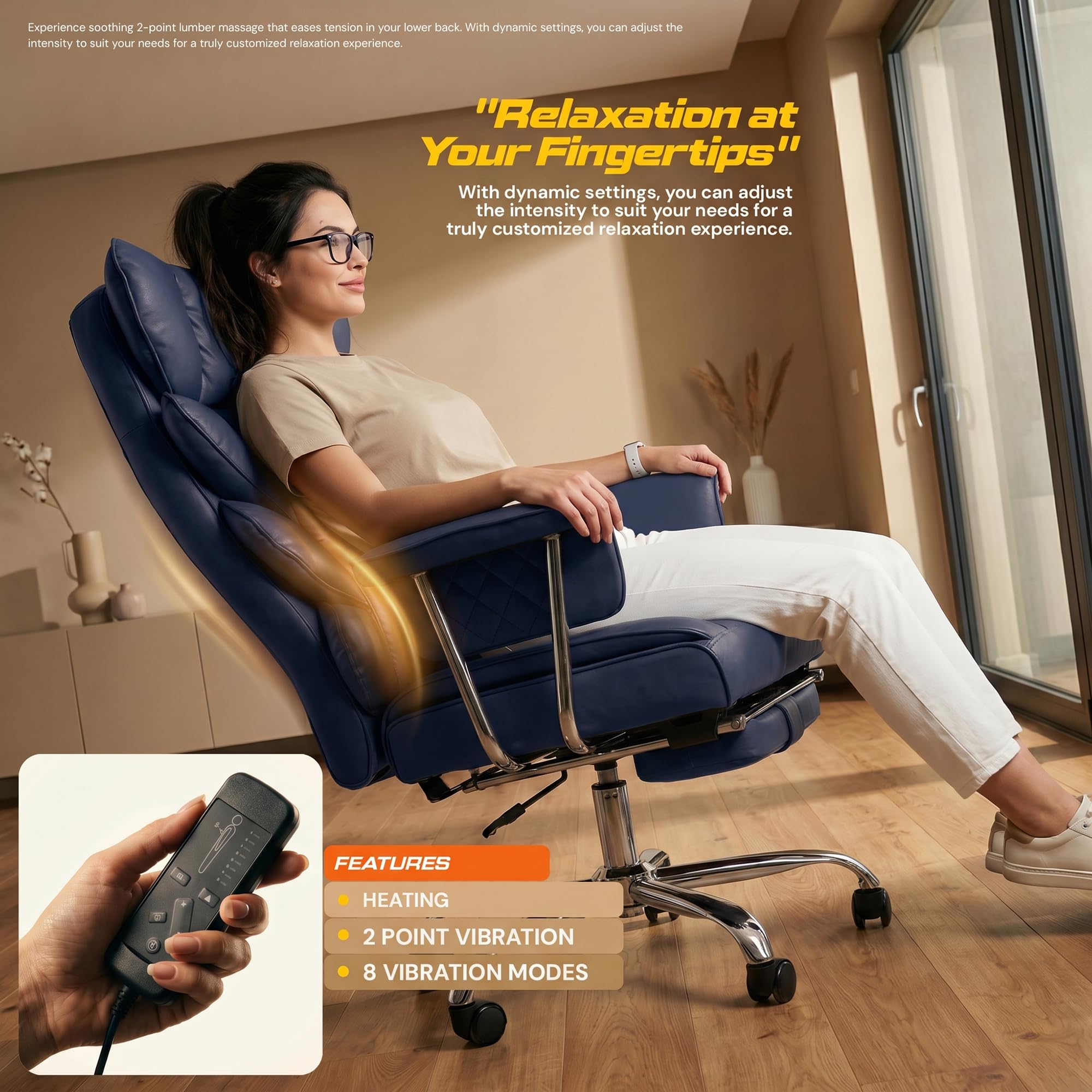 Drogo Monarch X Executive Massage Office Chair with Heat Therapy