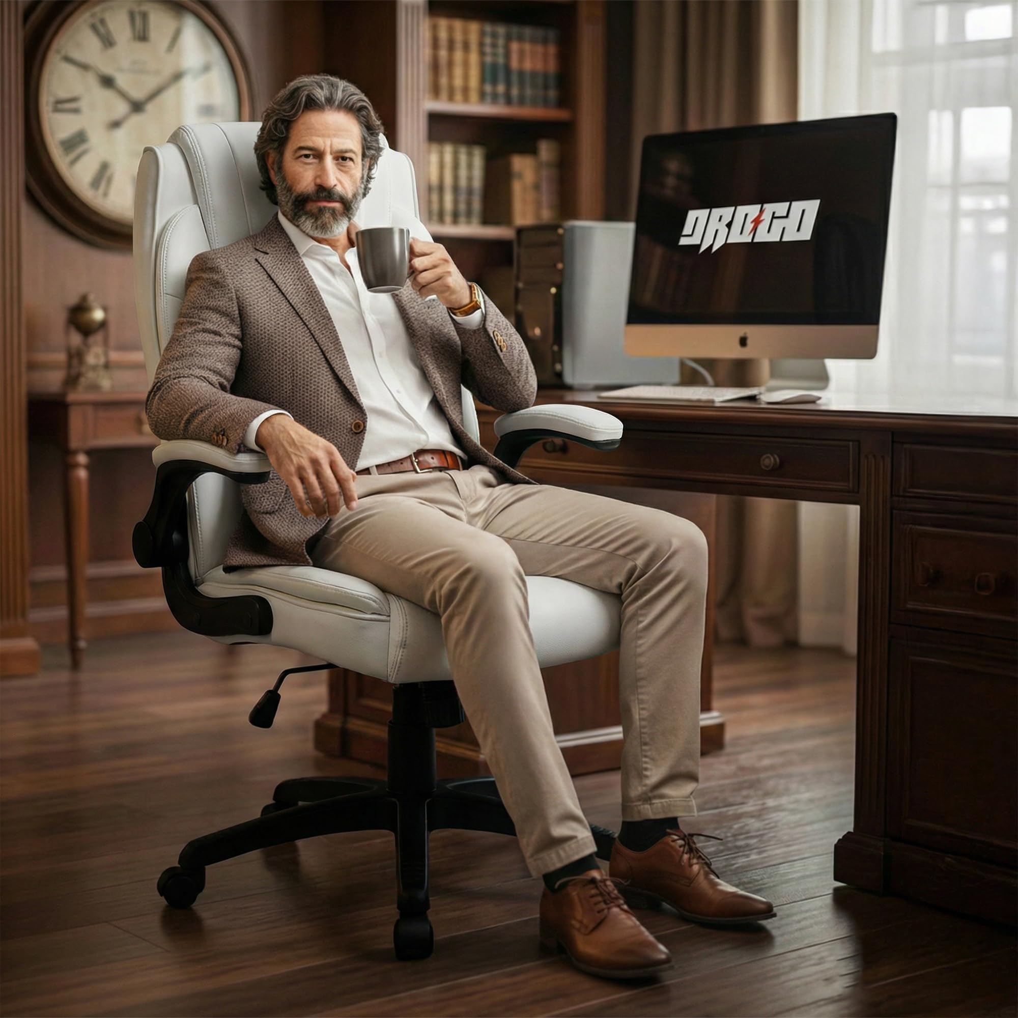 Drogo Dominus Ergonomic Leather Office Chair