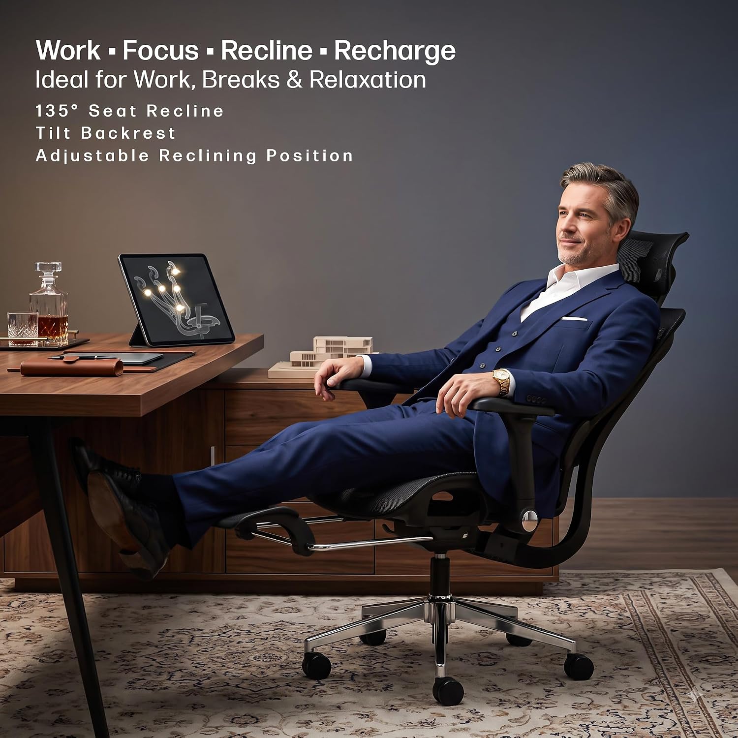 high back executive chair