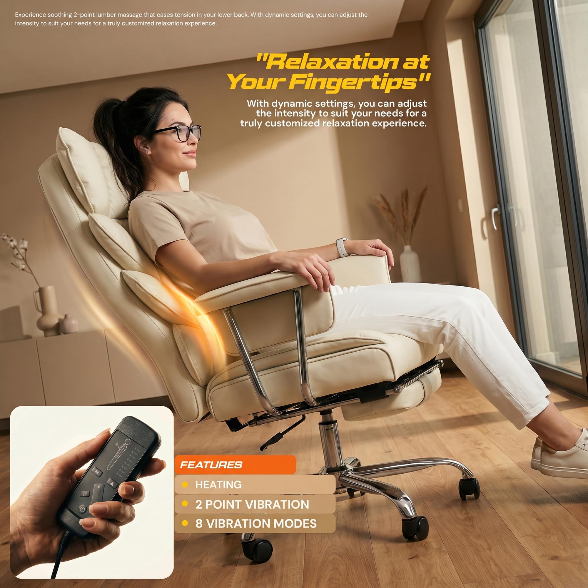 Drogo Monarch X Executive Massage Office Chair with Heat Therapy
