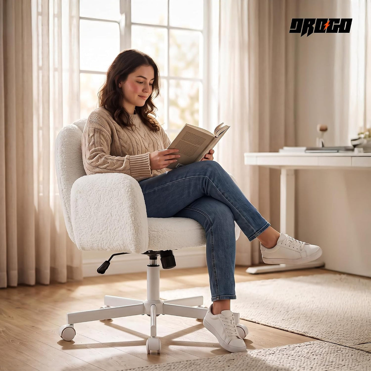 Ergonomic Cross legged Office Chair