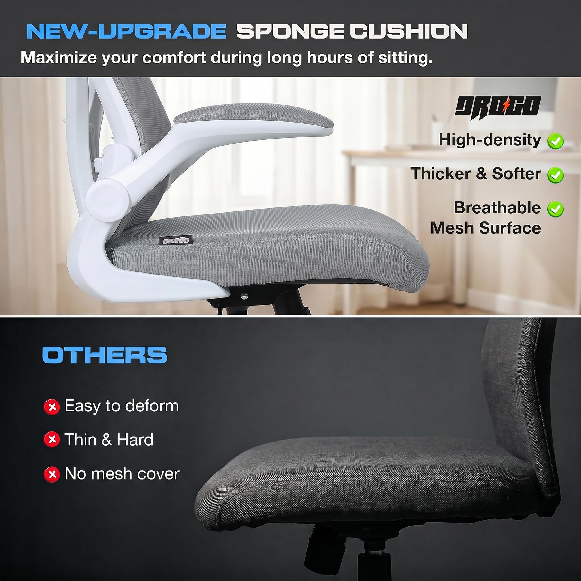 Drogo Marshal Lite Ergonomic Office Chair for Work from Home