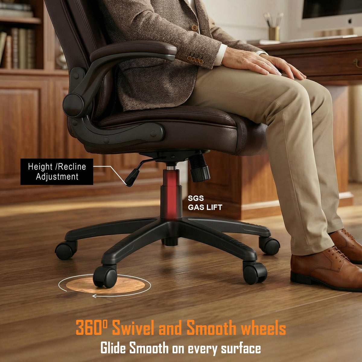 Drogo Dominus Ergonomic Leather Office Chair