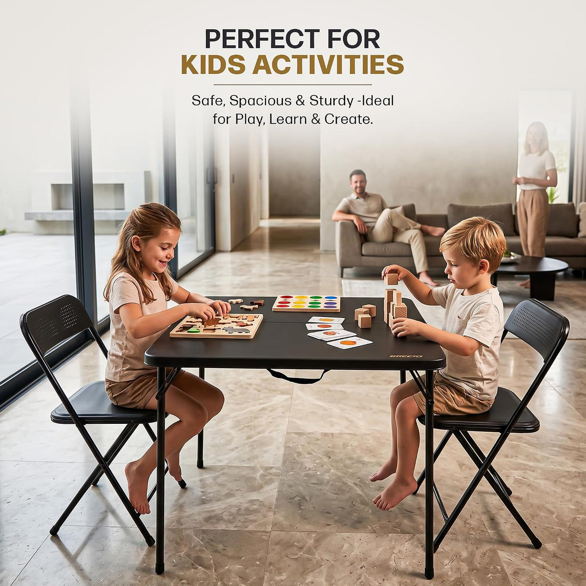 foldable table and chair set for balcony