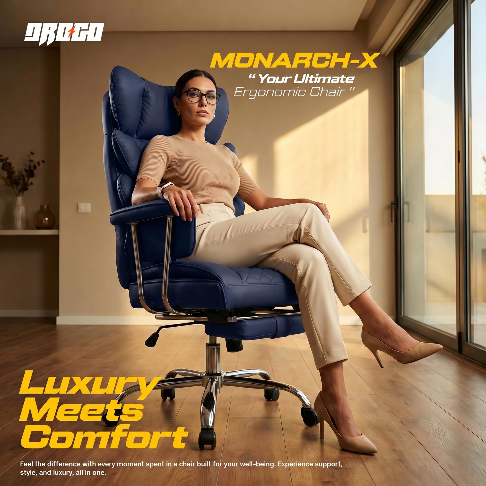 Drogo Monarch X Executive Massage Office Chair with Heat Therapy