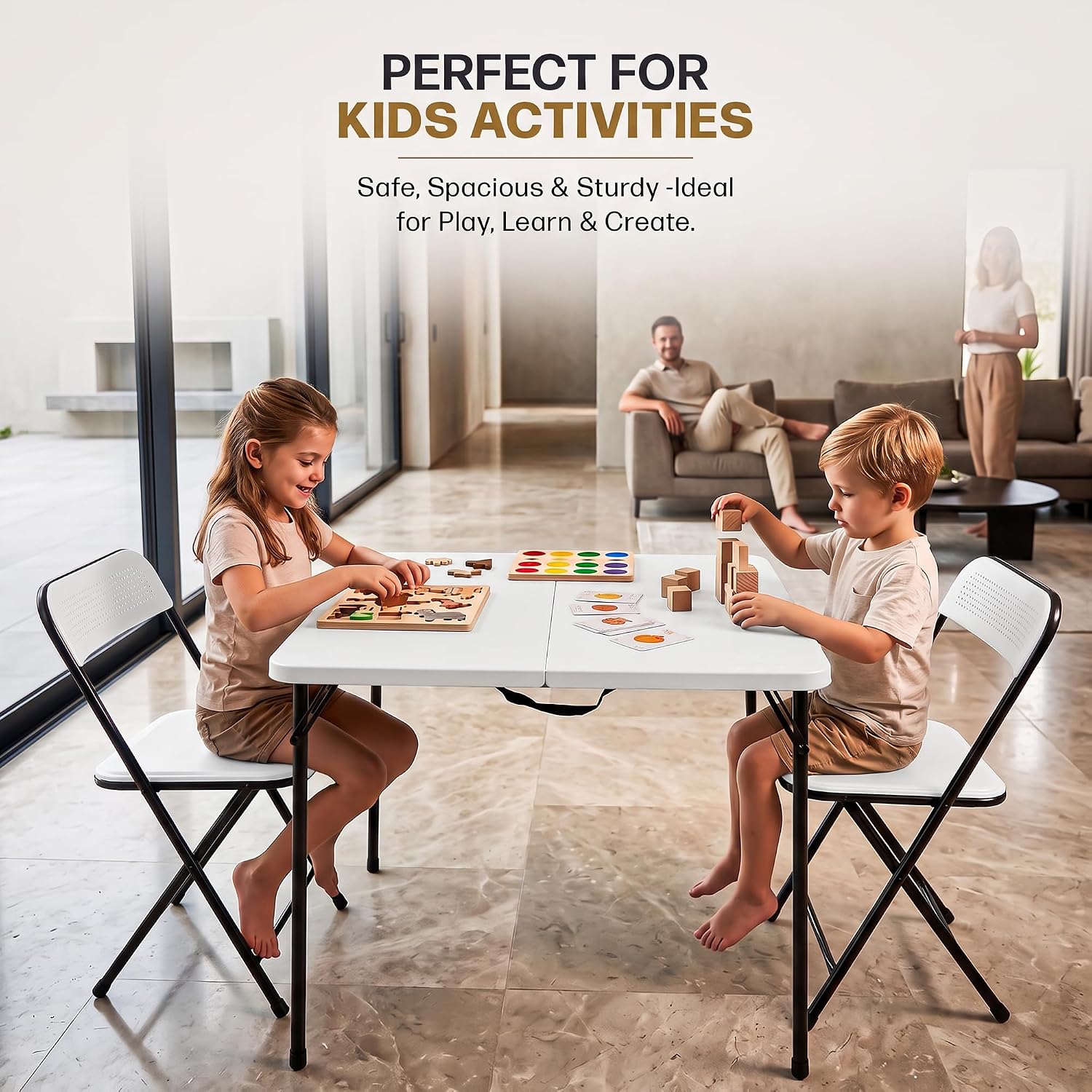camping table with chairs set