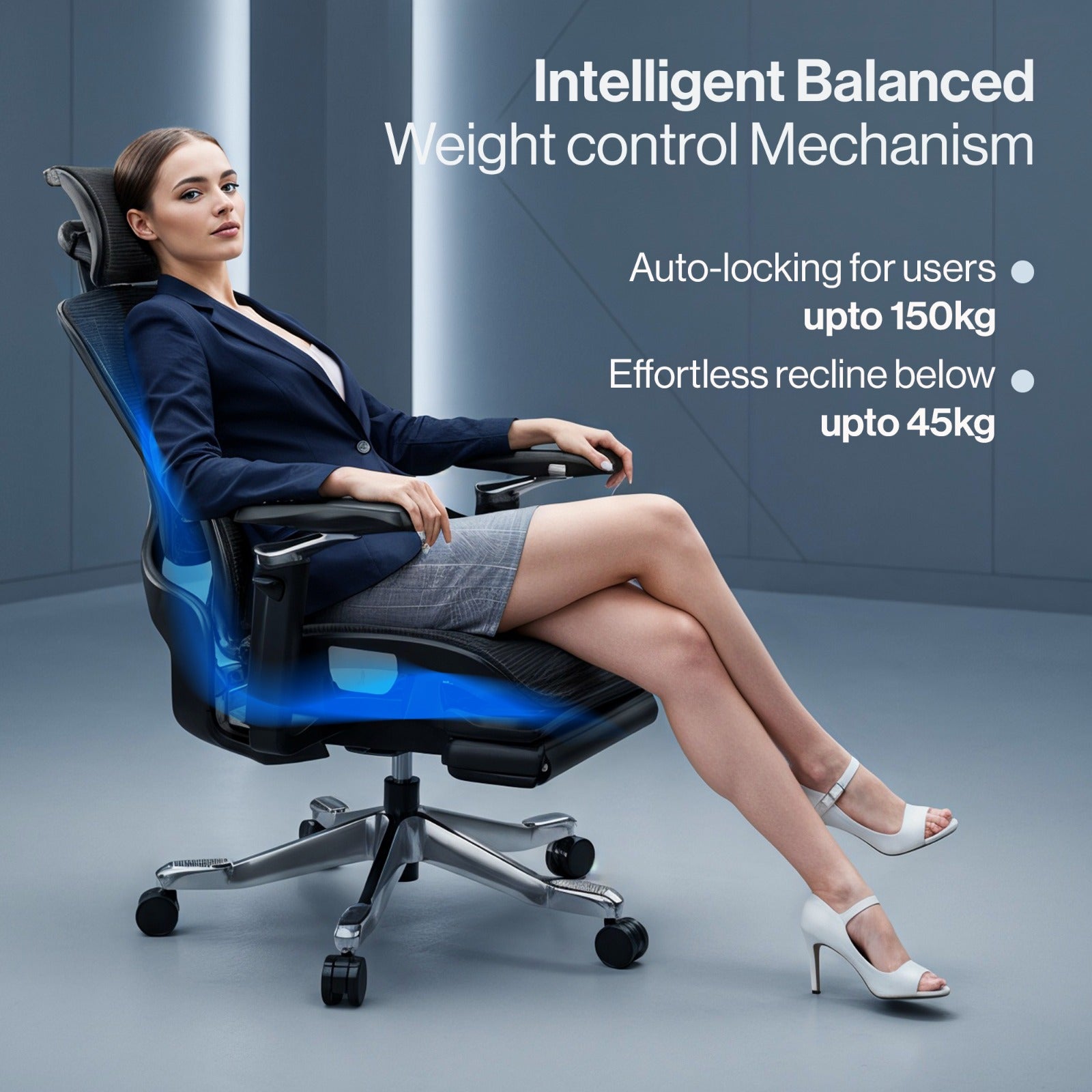 Drogo Flow 360 Ergonomic Office Chair With Patented Flow Technology & Cable Mechanism