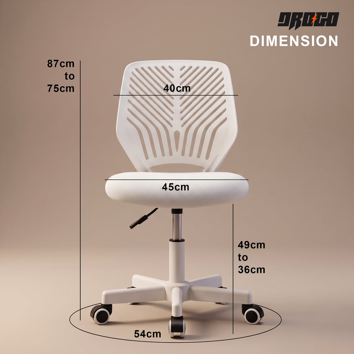 Drogo Ergonomic Small Study Computer Chairs for Girls Boys Teens