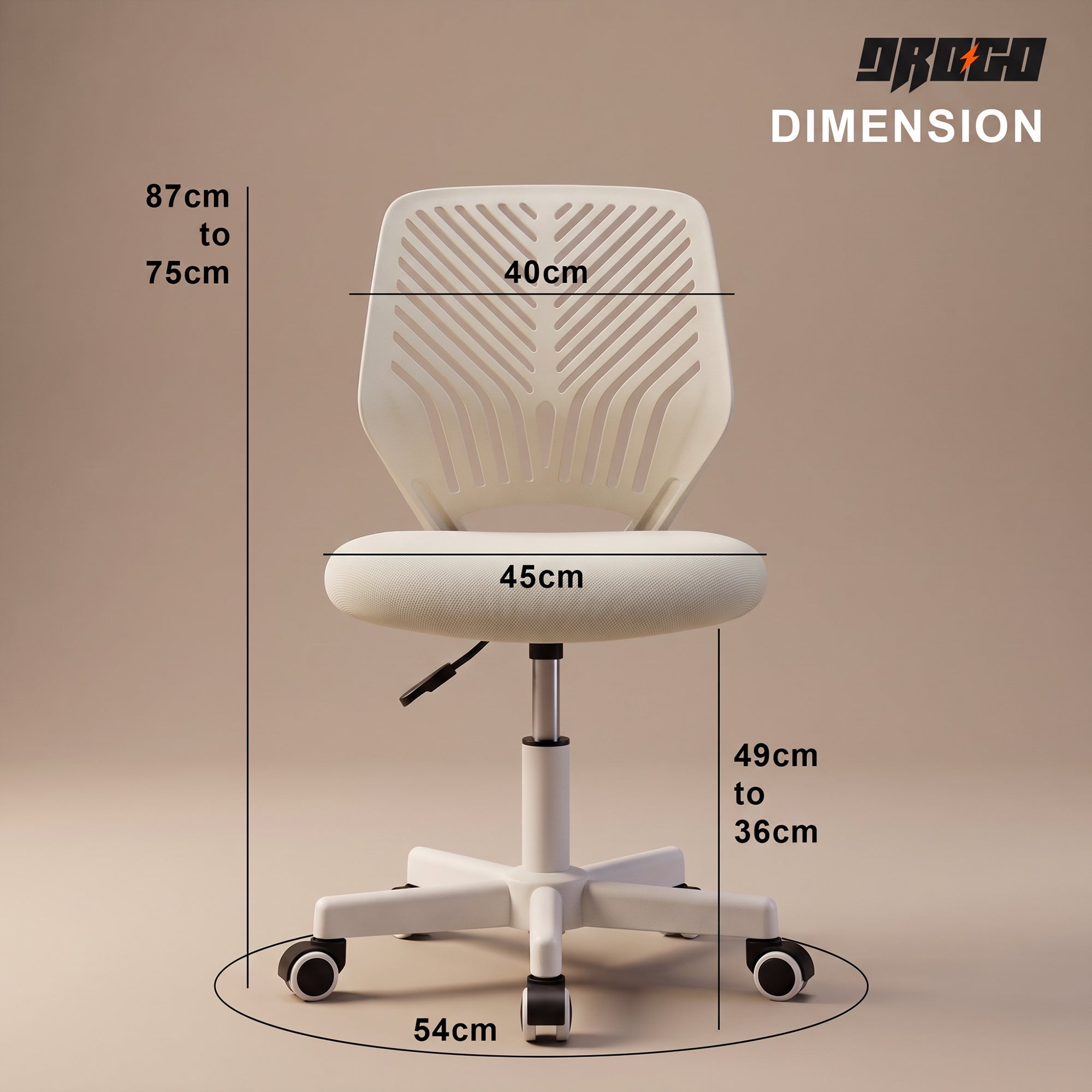 Drogo Ergonomic Small Study Computer Chairs for Girls Boys Teens