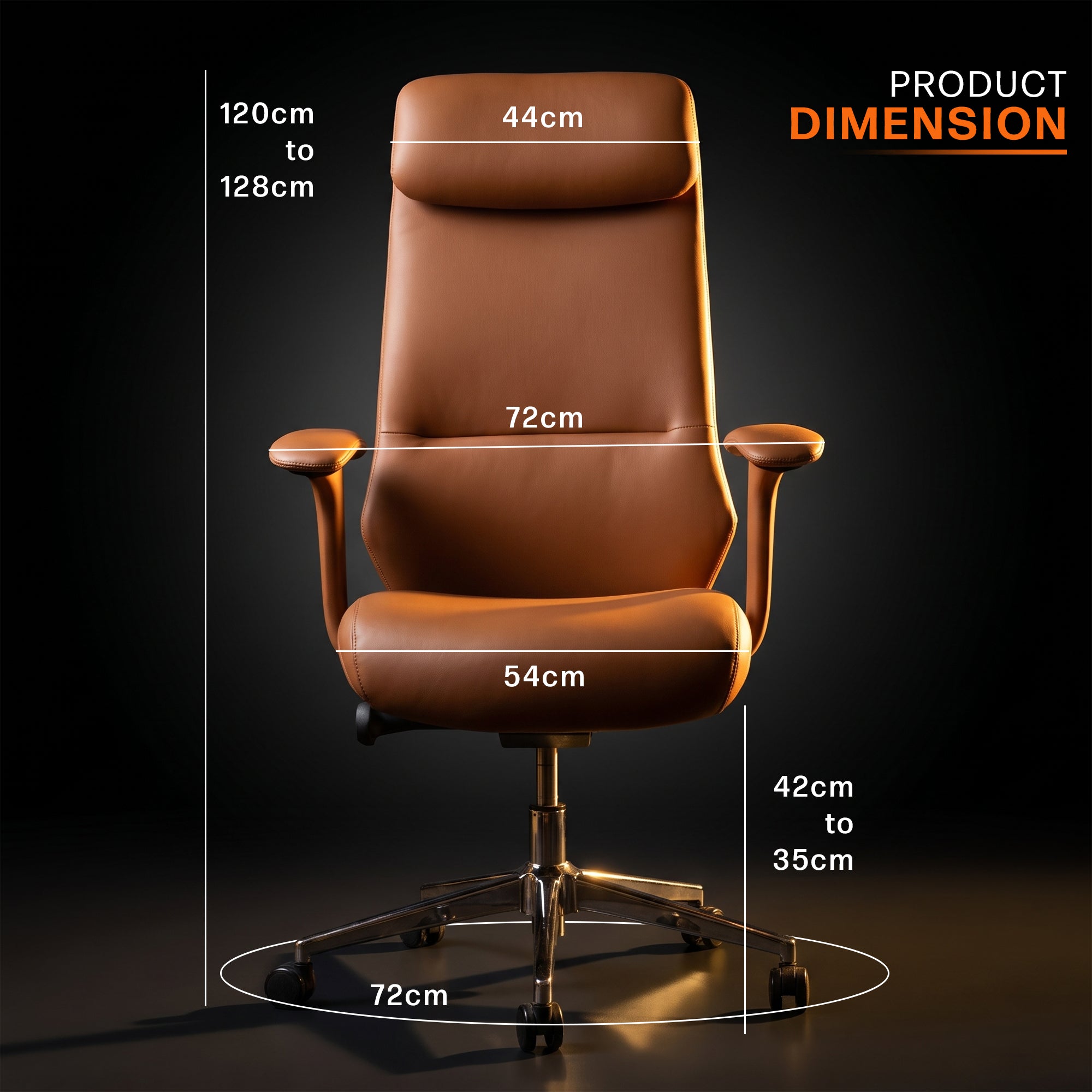 Drogo Ergo Touch Office Chair for Work 2D Headrest