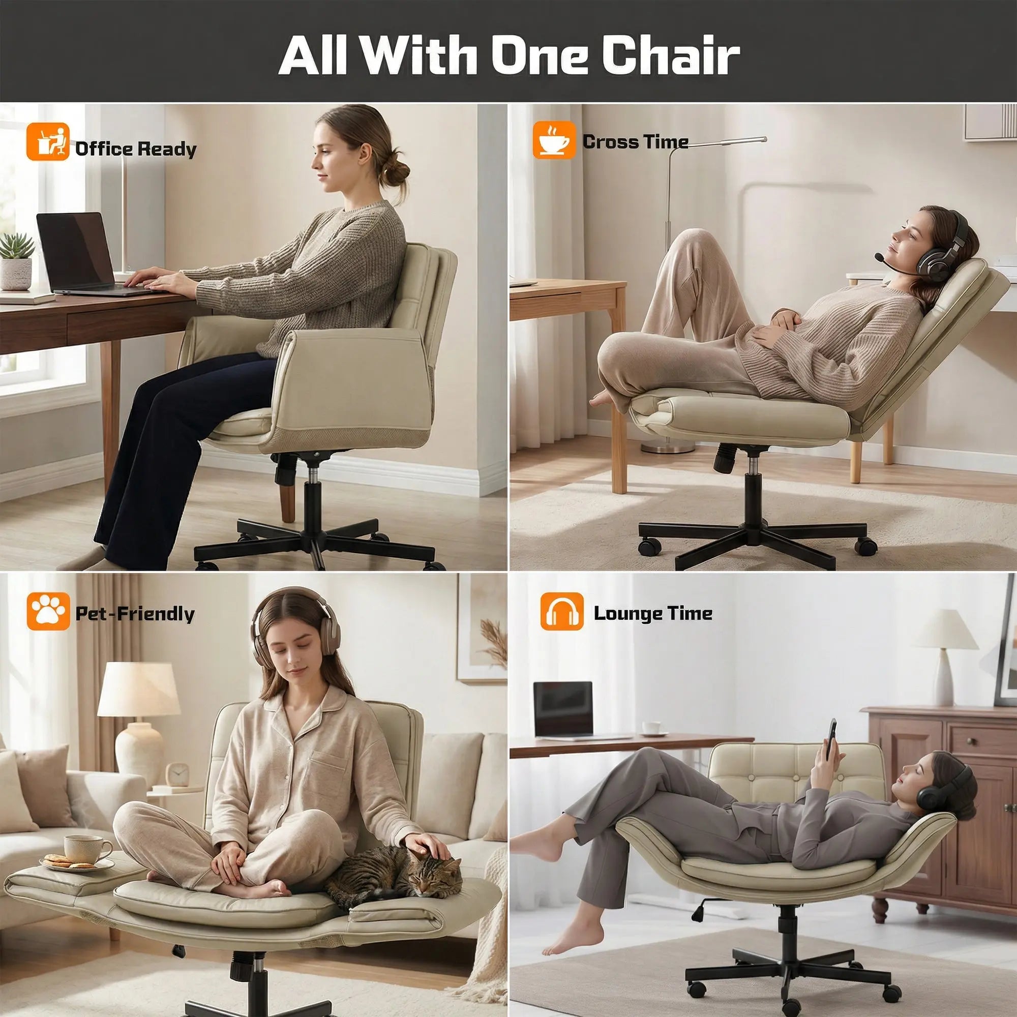 Zen Atora Ergonomic Cross-Legged Chair Drogo India