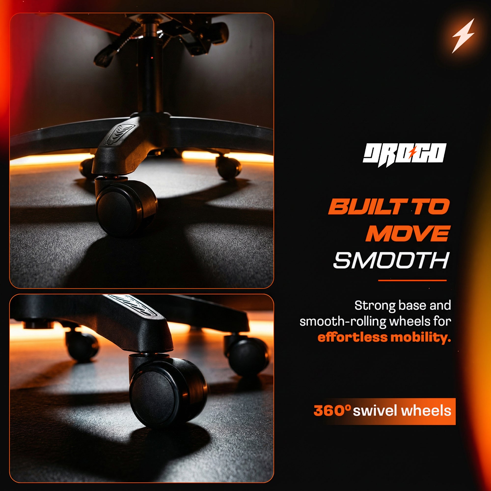 Drogo Aura Ergonomic Gaming Chair with Premium PU Leather Fabric