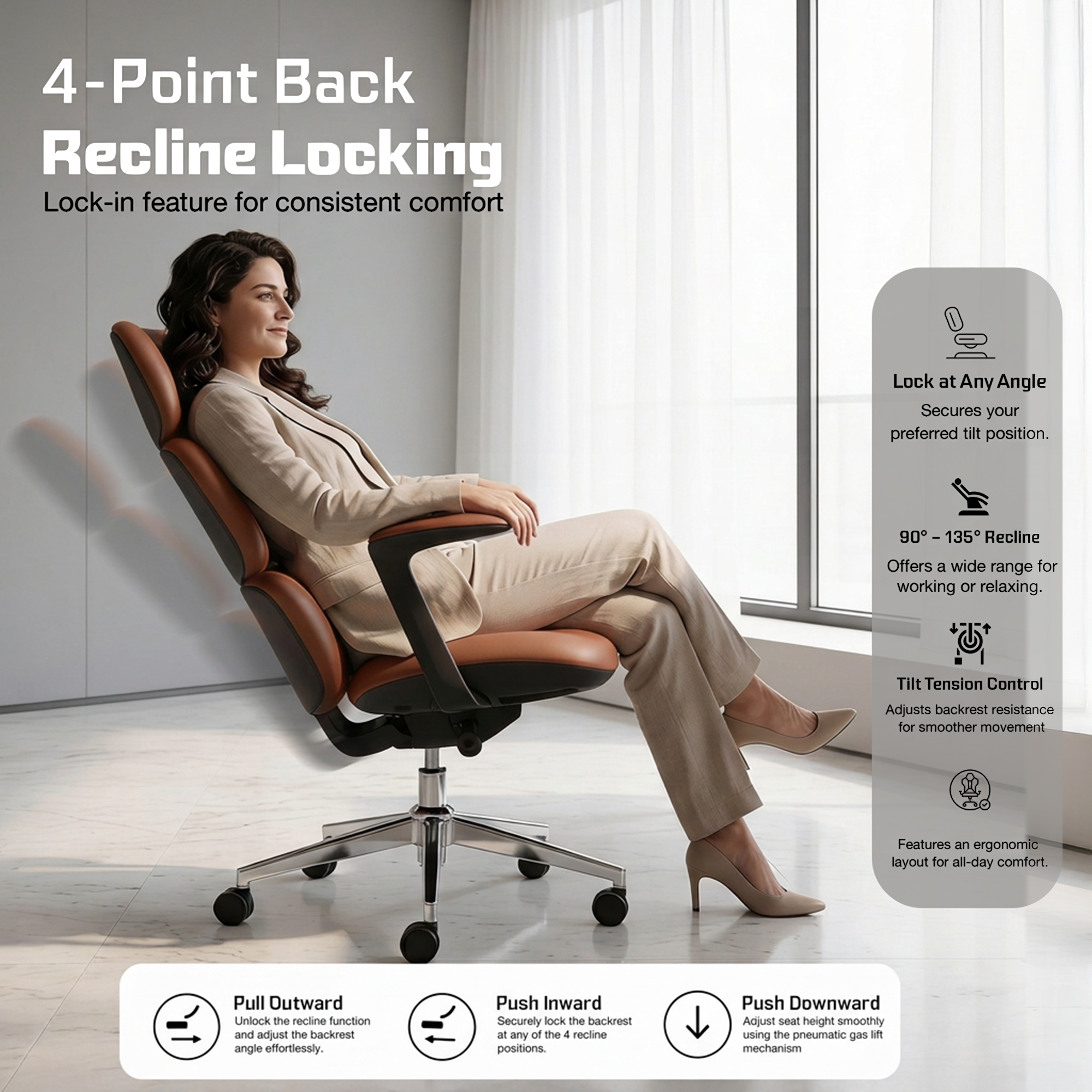 Drogo Cloud Ergonomic Office Chair for Work from Home