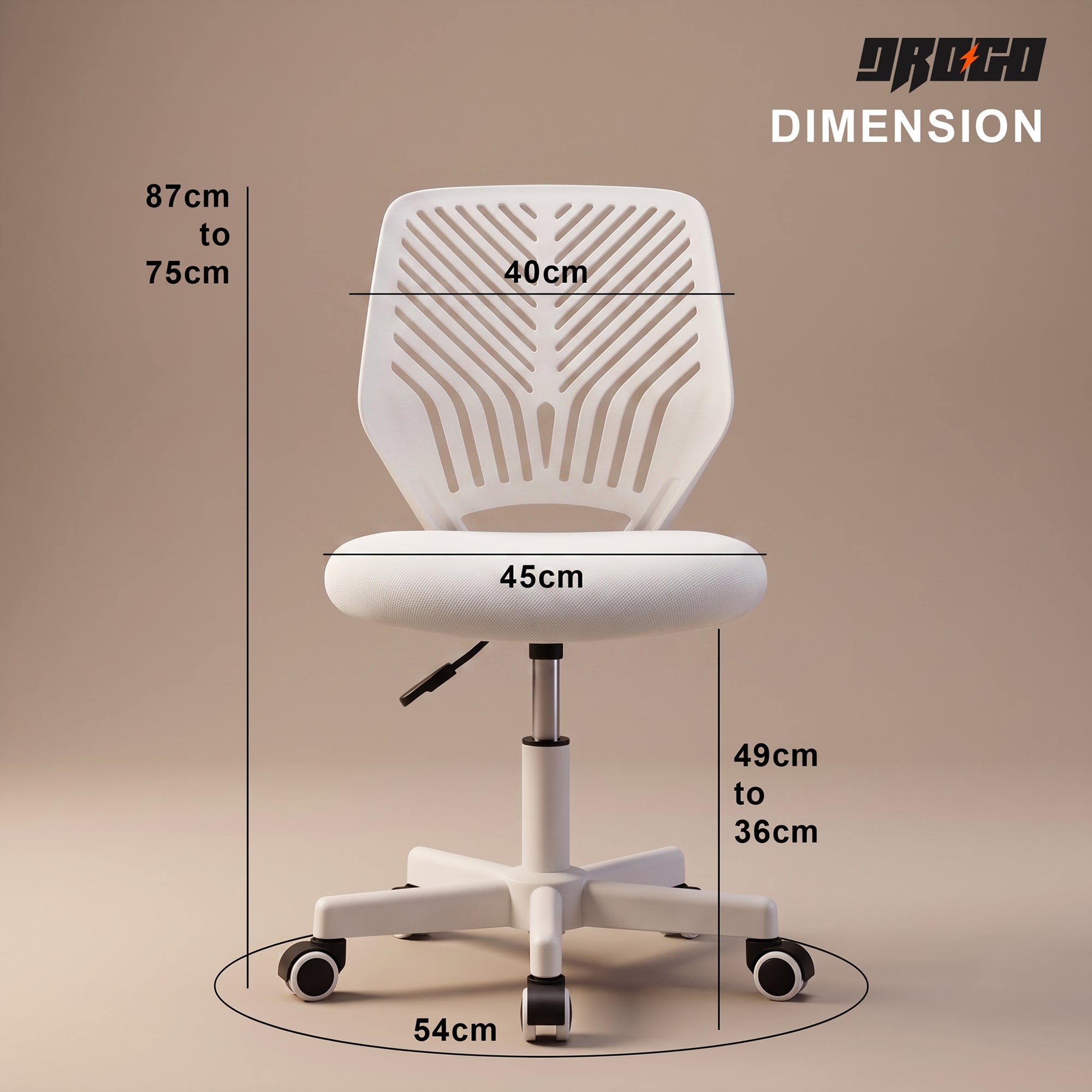 Drogo Ergonomic Small Study Computer Chairs for Girls Boys Teens