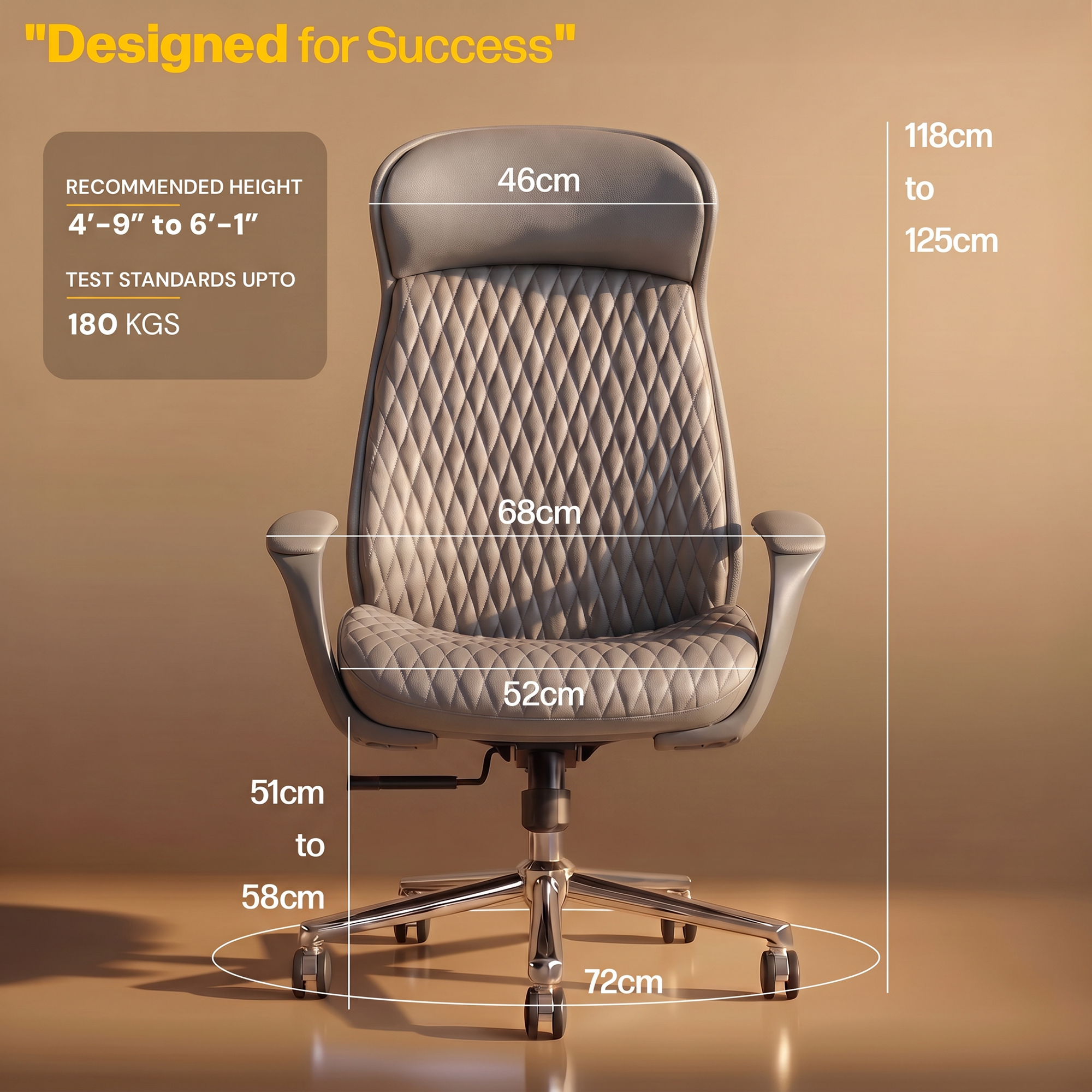 Drogo Levente Premium Ergonomic Office Chair for Work